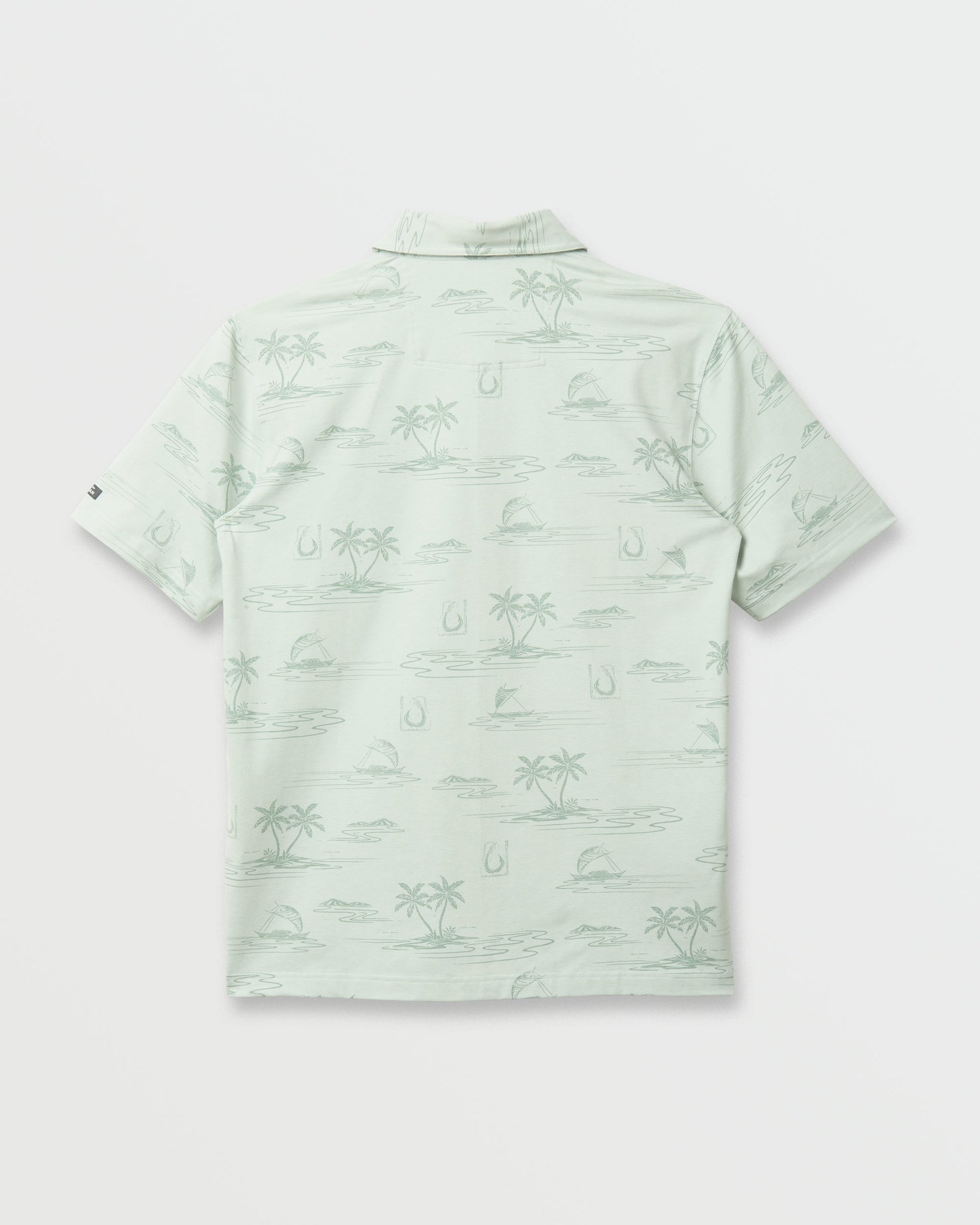 Waterman Island Daze Polo T-Shirt - Smoke Heahter Smoke Heahter Quick Silver