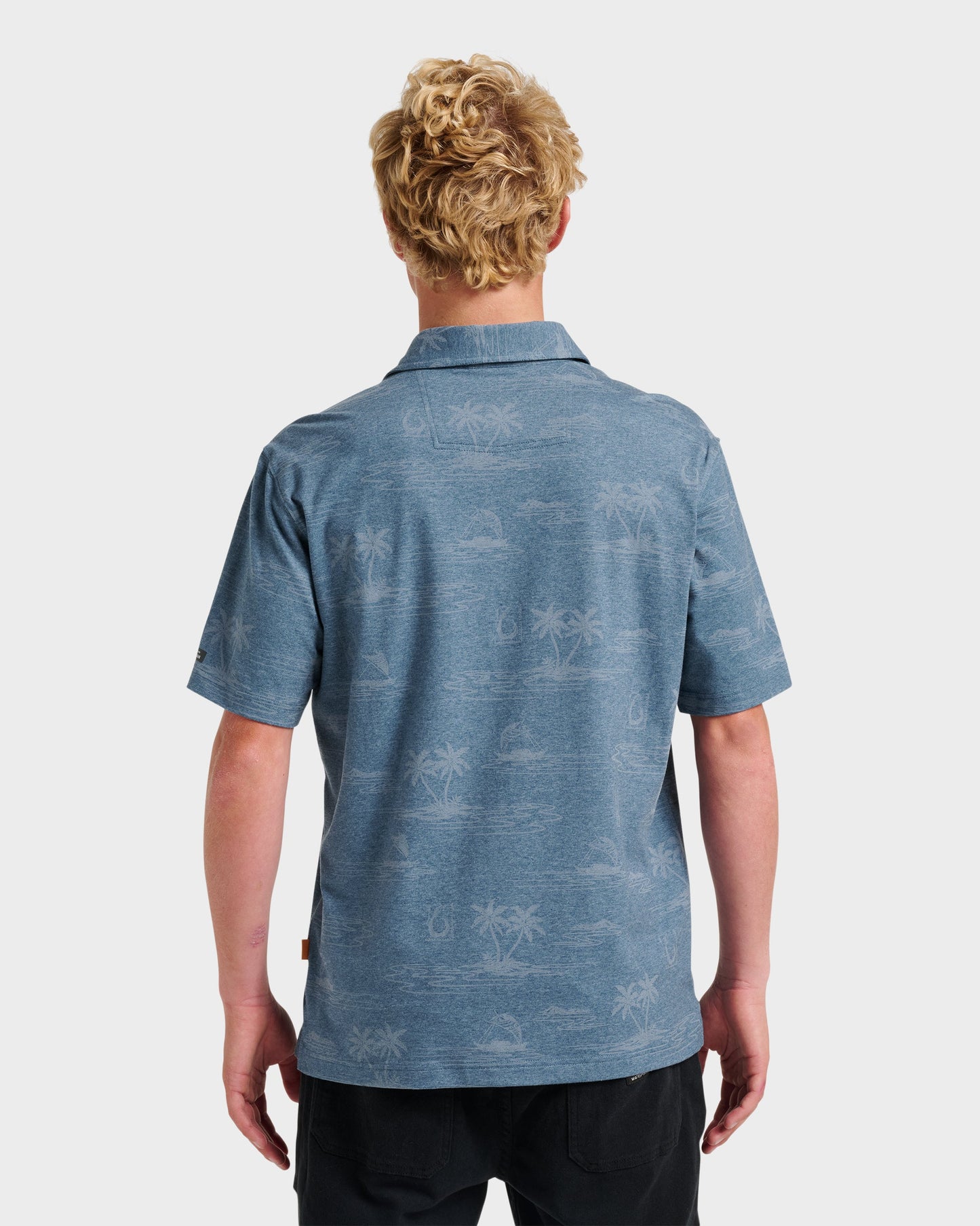 Waterman Island Daze Polo T-Shirt - Real Teal Heather Real Teal Heather Quick Silver