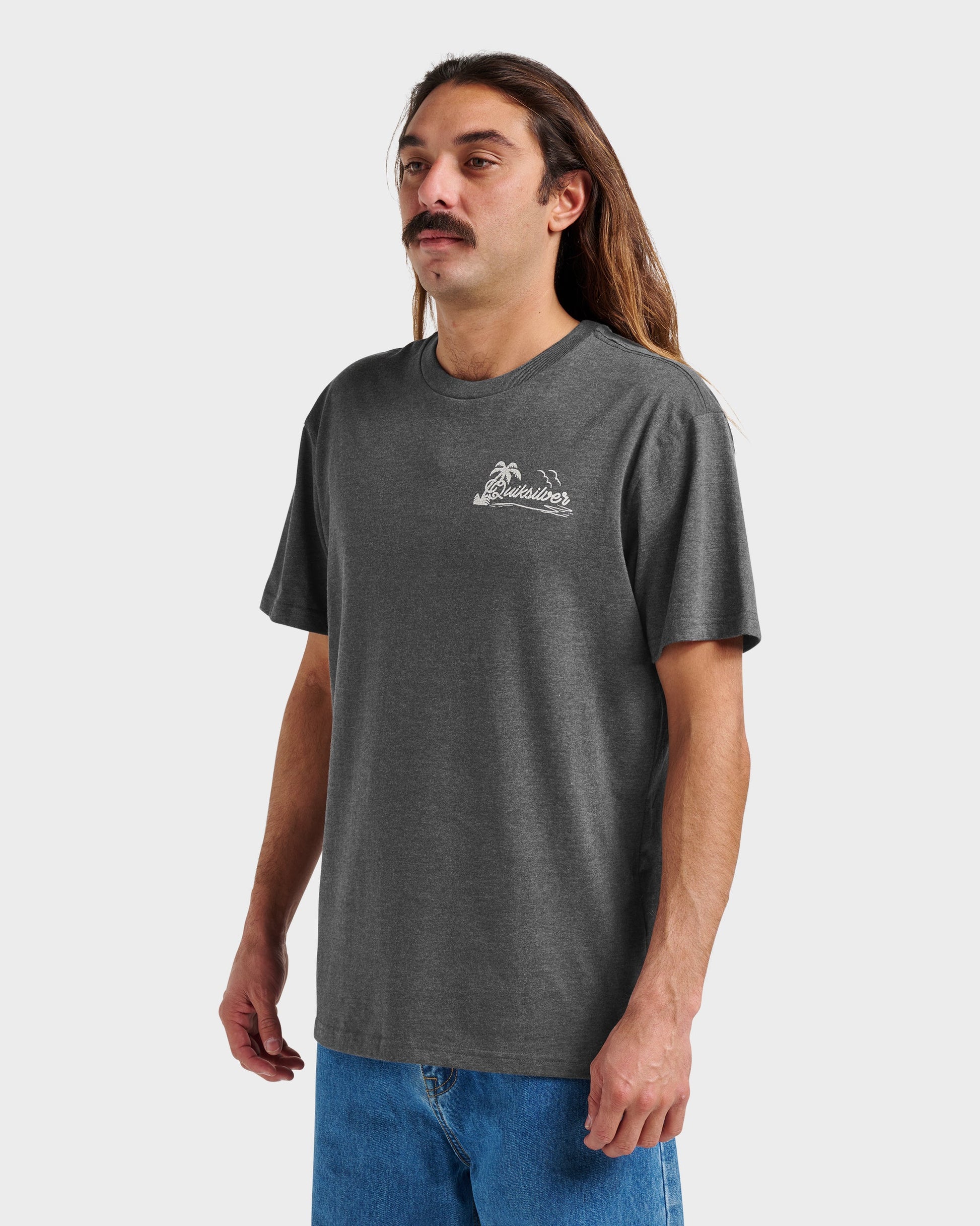 Island Vibin Classic T-shirt - Charcoal Heather Charcoal Heather Quick Silver