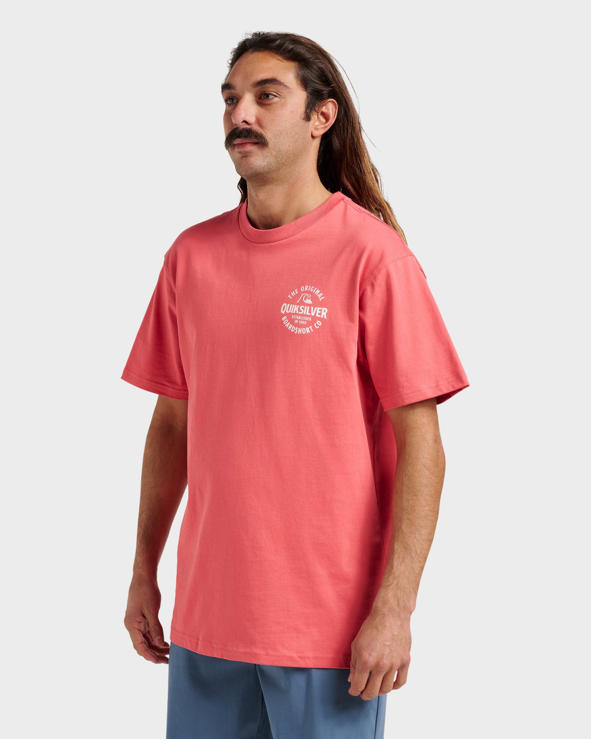 Locked Up Classic T-shirt - Mineral Red Mineral Red Quick Silver