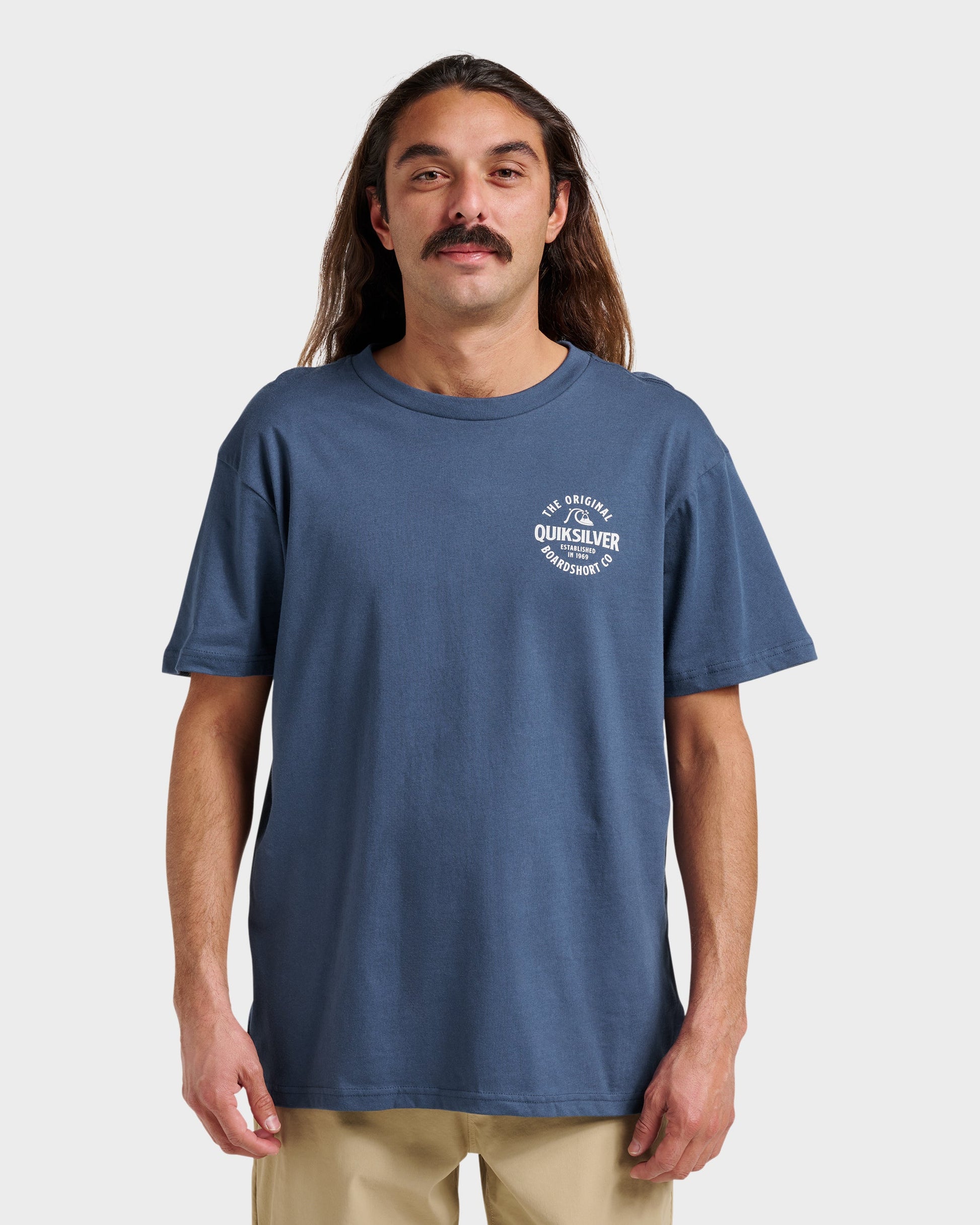Locked Up Classic T-shirt - Navy Navy Quick Silver