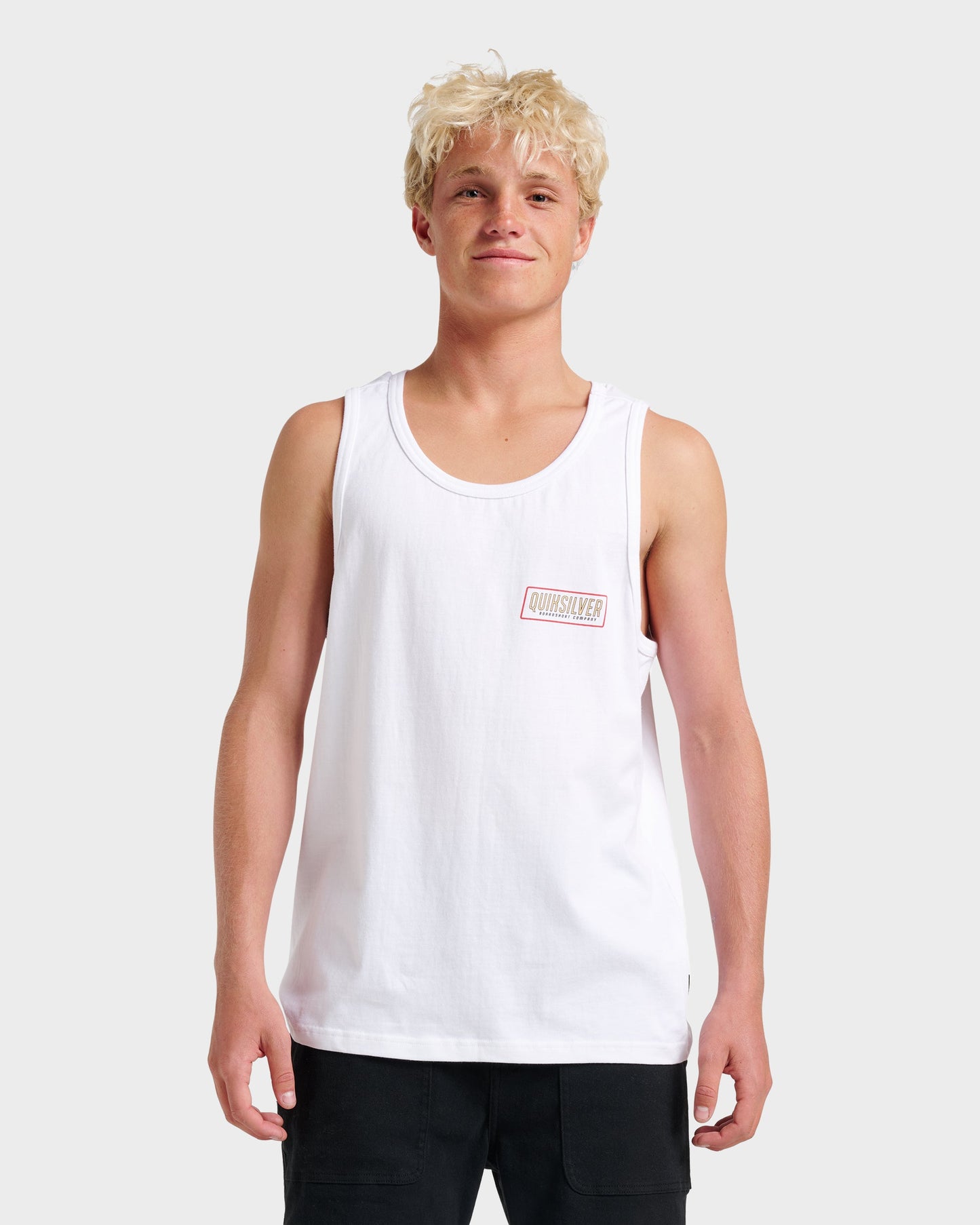 Octo Lock Tank - White White Quick Silver