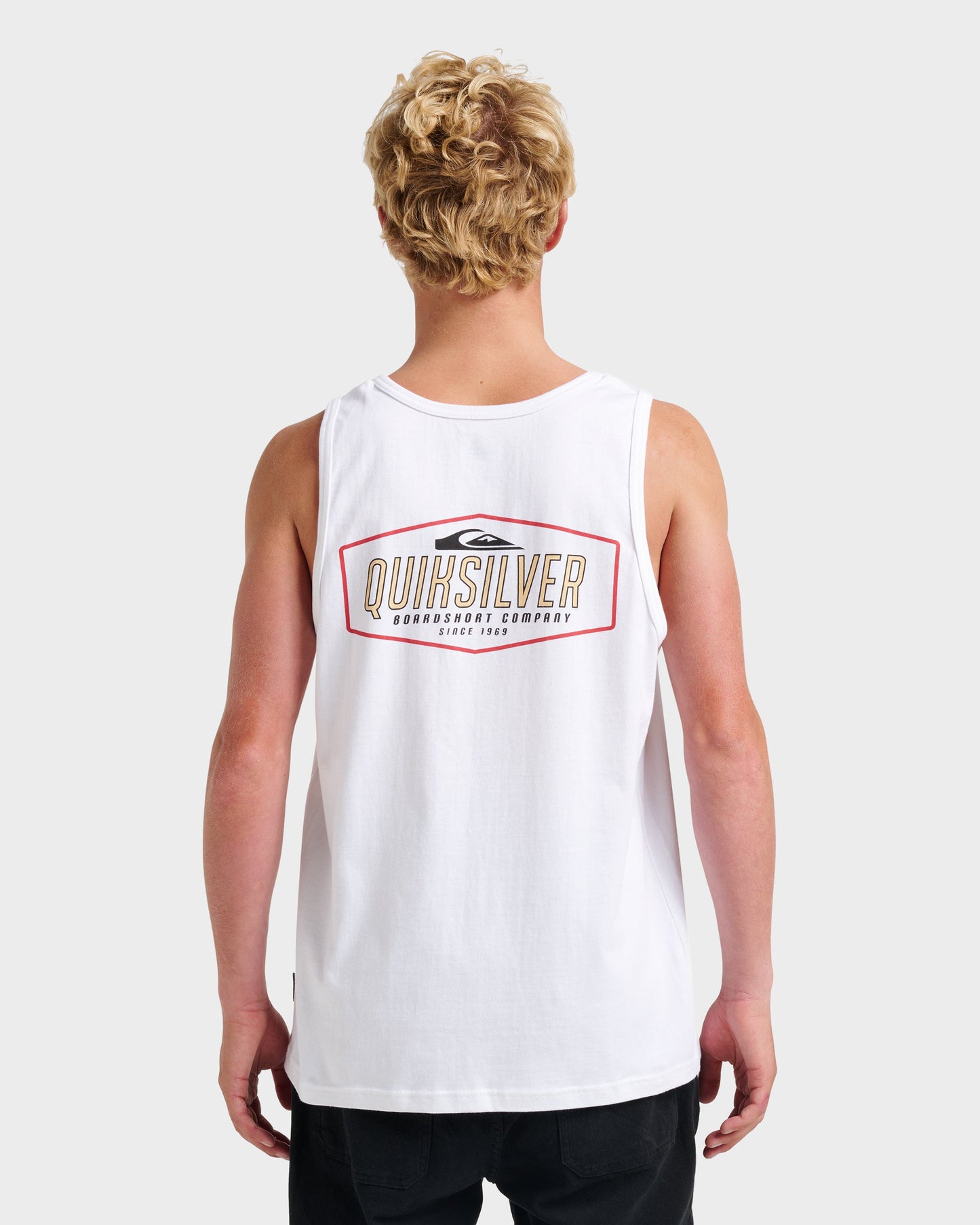 Octo Lock Tank - White White Quick Silver