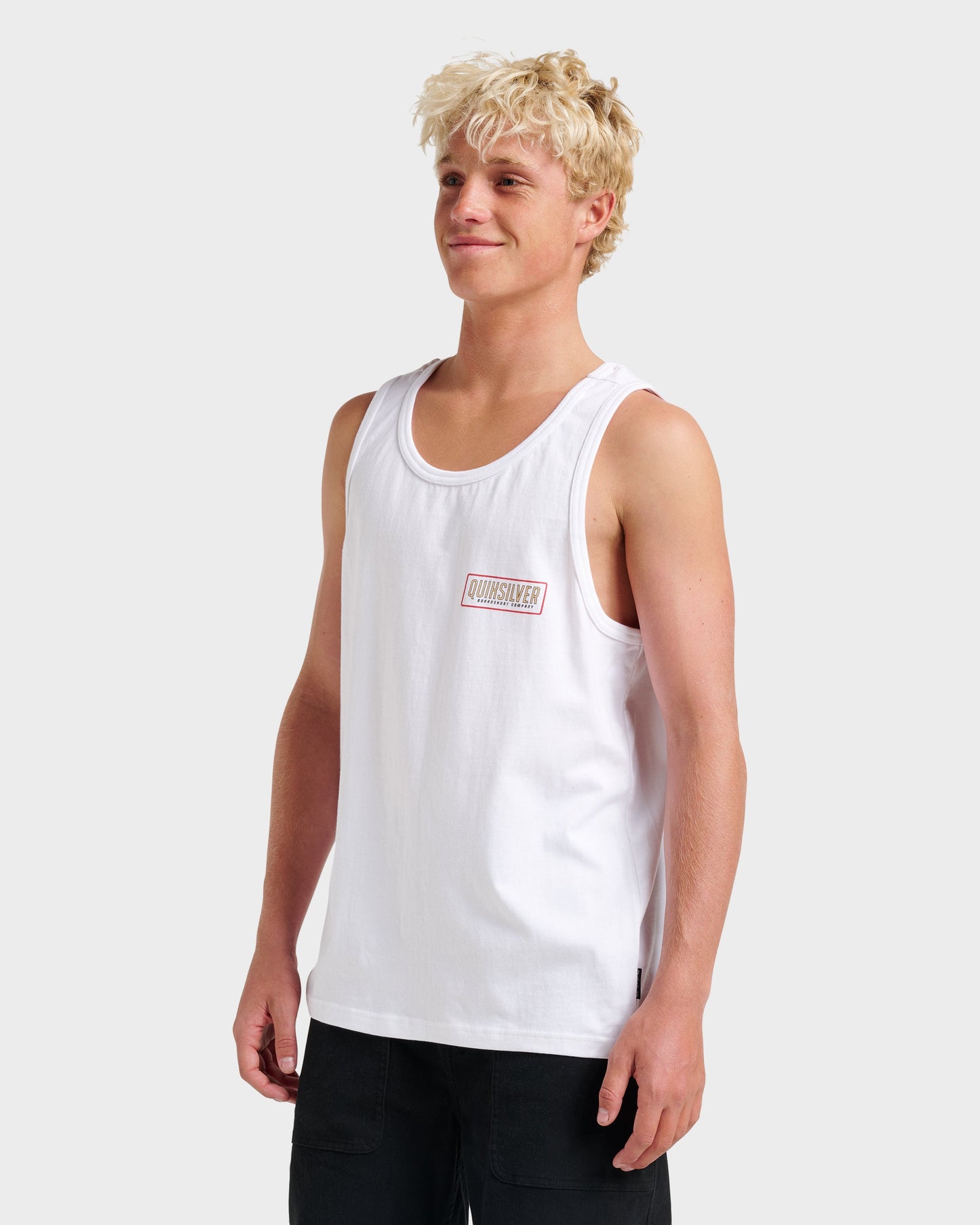 Octo Lock Tank - White White Quick Silver