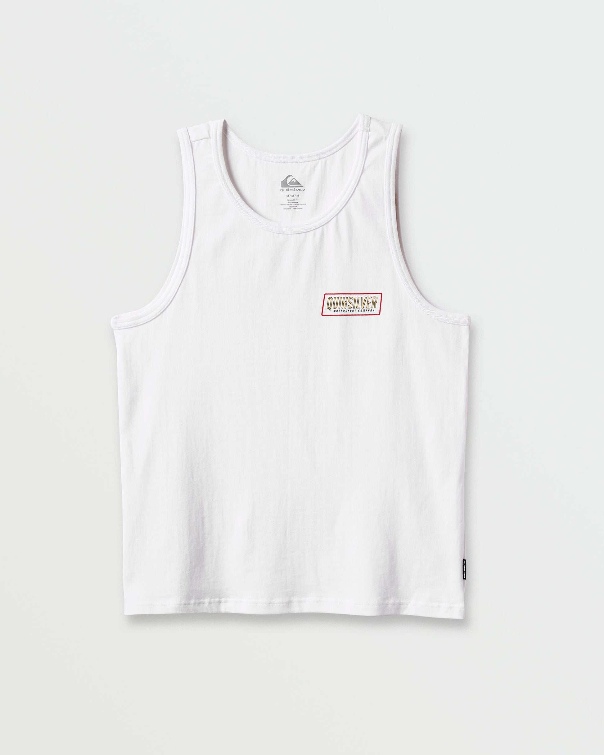 Octo Lock Tank - White White Quick Silver