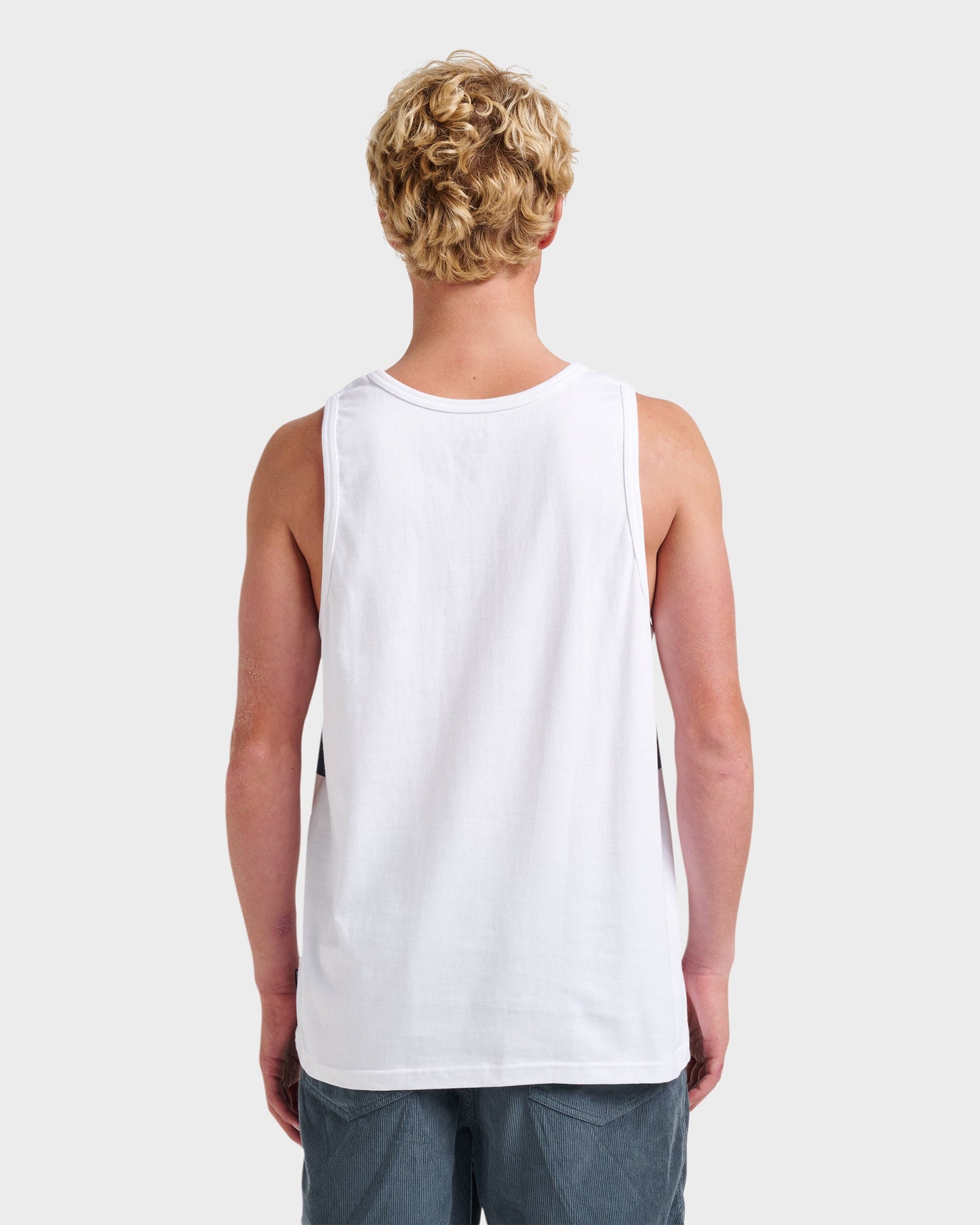 Og Stripe Tank - White White Quick Silver