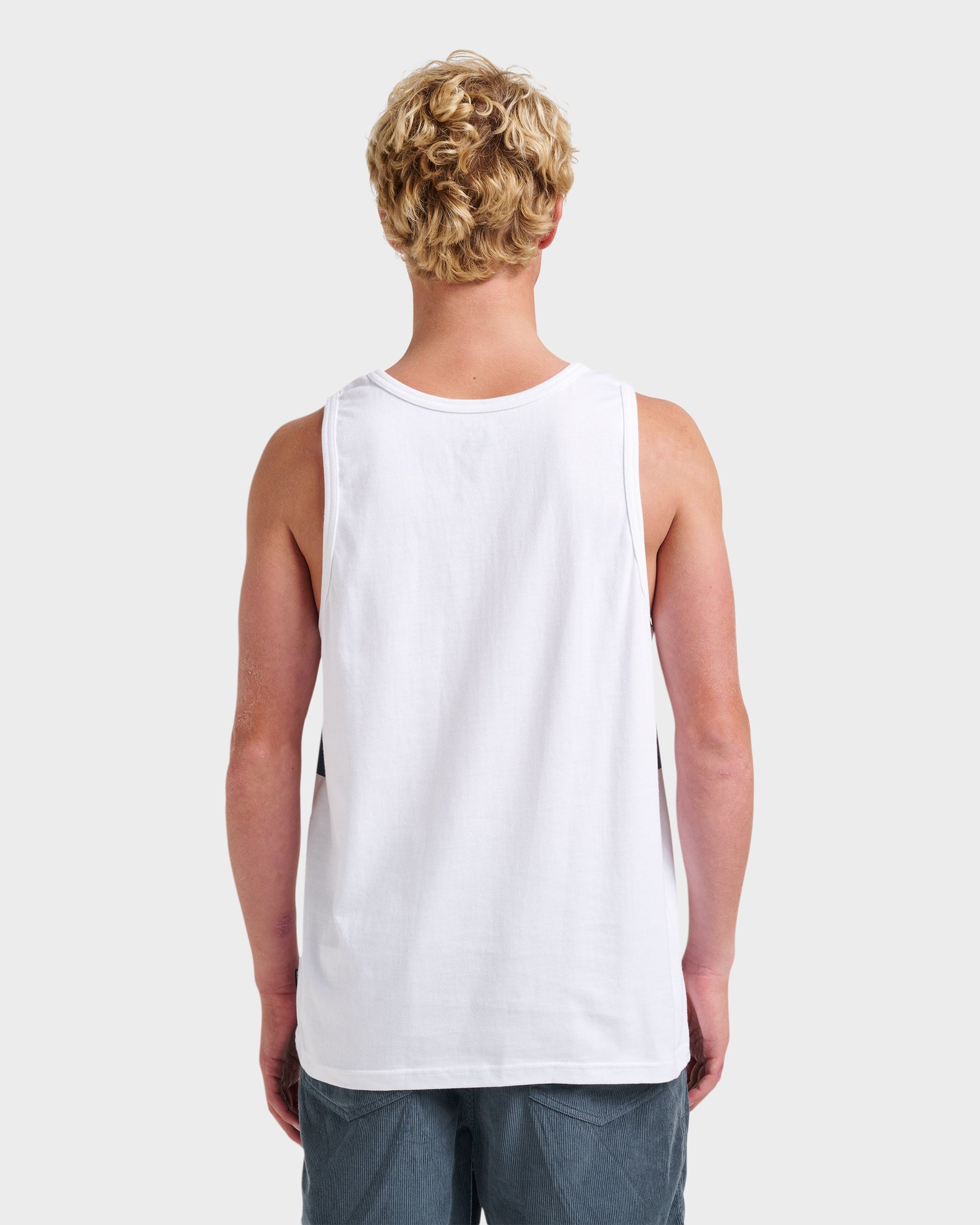 Og Stripe Tank - White White Quick Silver