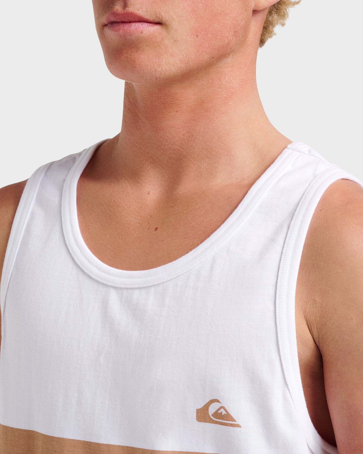 Og Stripe Tank - White White Quick Silver