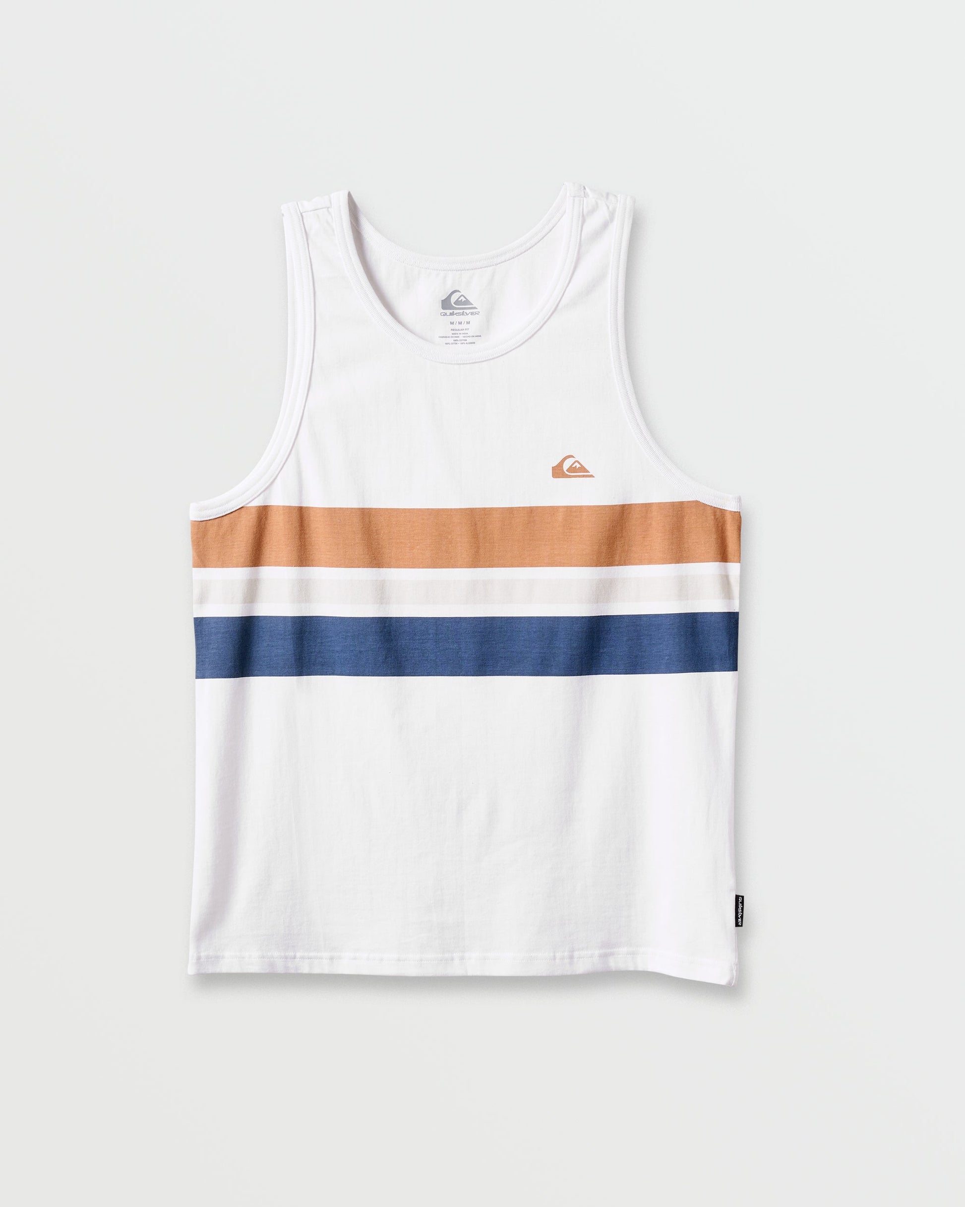 Og Stripe Tank - White White Quick Silver