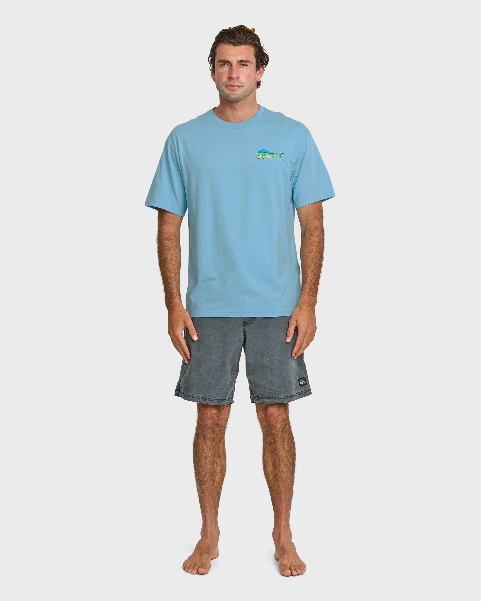 Waterman Quik Hook Classic T-shirt - Cali Blue Cali Blue Quick Silver