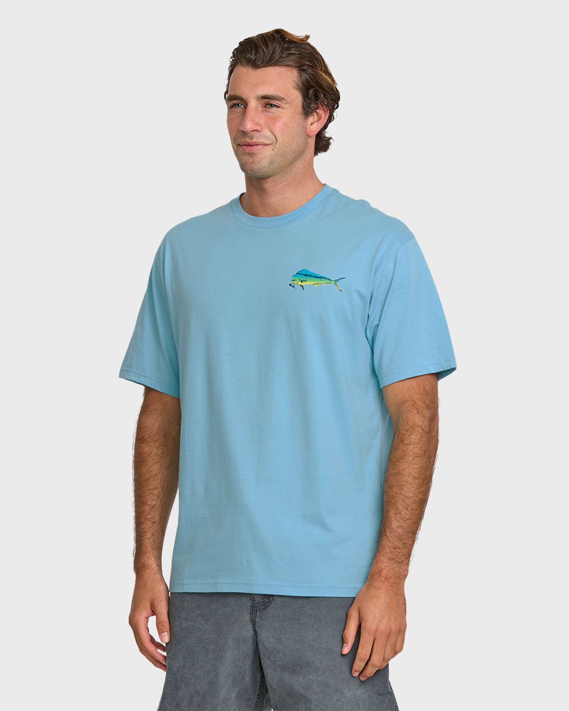 Waterman Quik Hook Classic T-shirt - Cali Blue Cali Blue Quick Silver