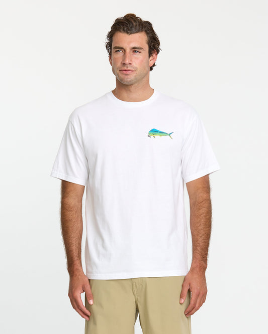 Waterman Quik Hook Classic T-shirt - White White Quick Silver