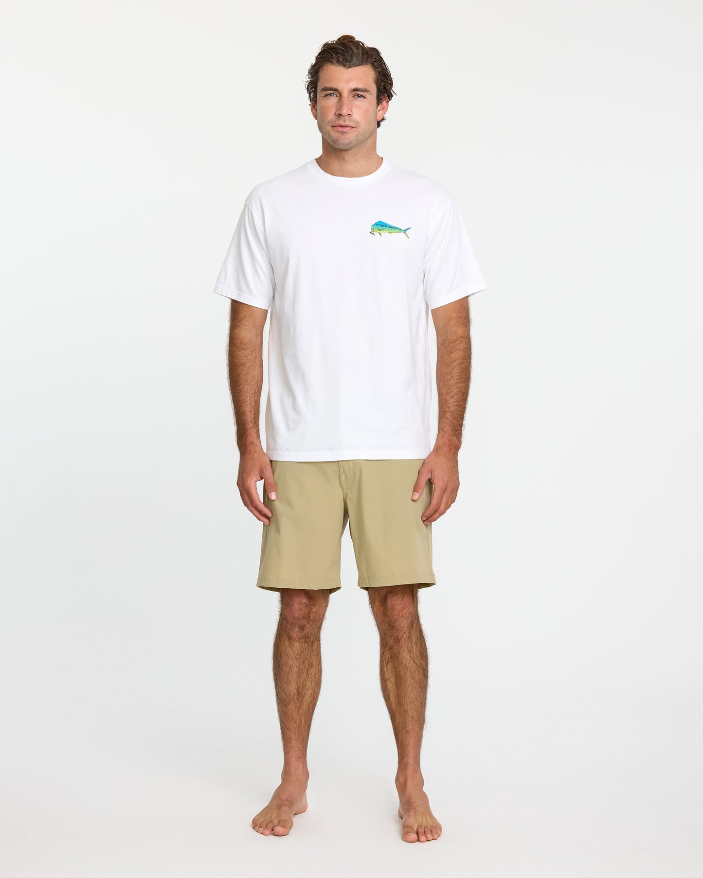 Waterman Quik Hook Classic T-shirt - White White Quick Silver