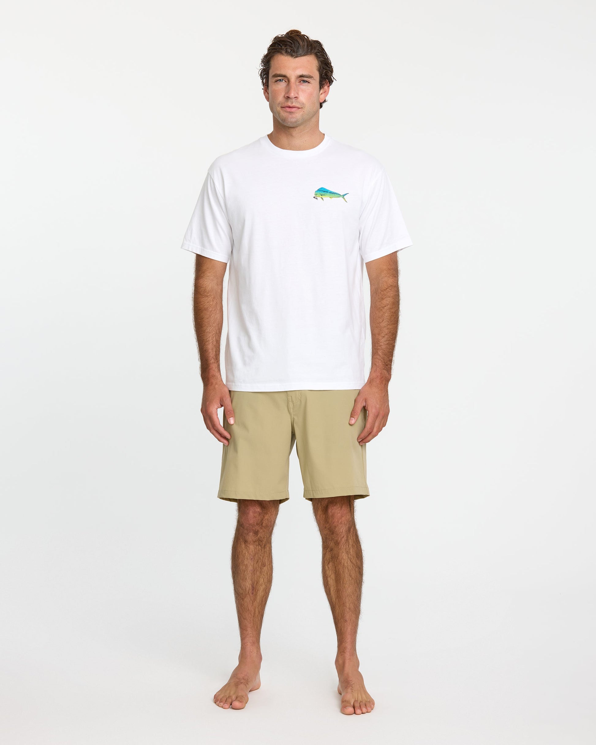 Waterman Quik Hook Classic T-shirt - White White Quick Silver