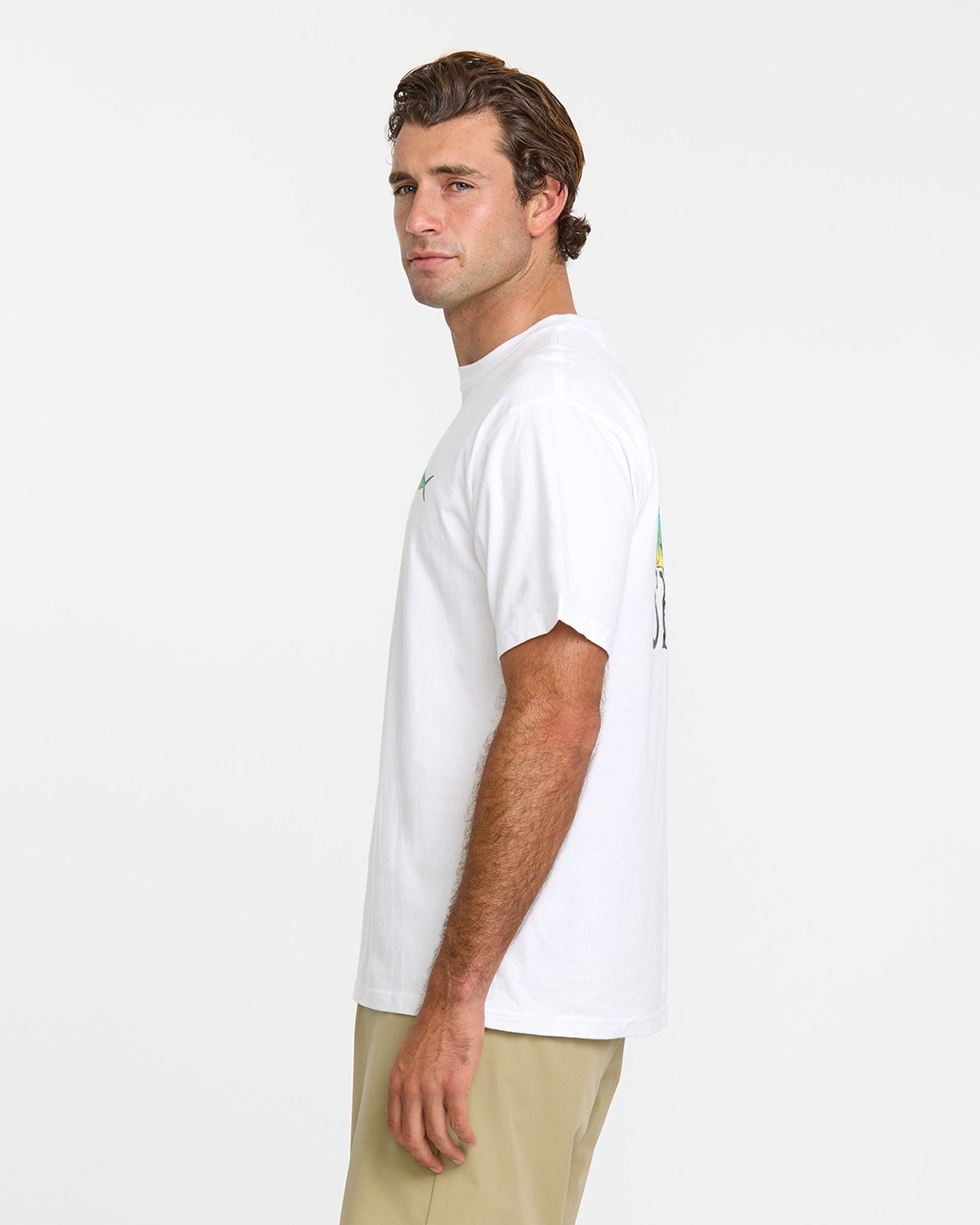 Waterman Quik Hook Classic T-shirt - White White Quick Silver