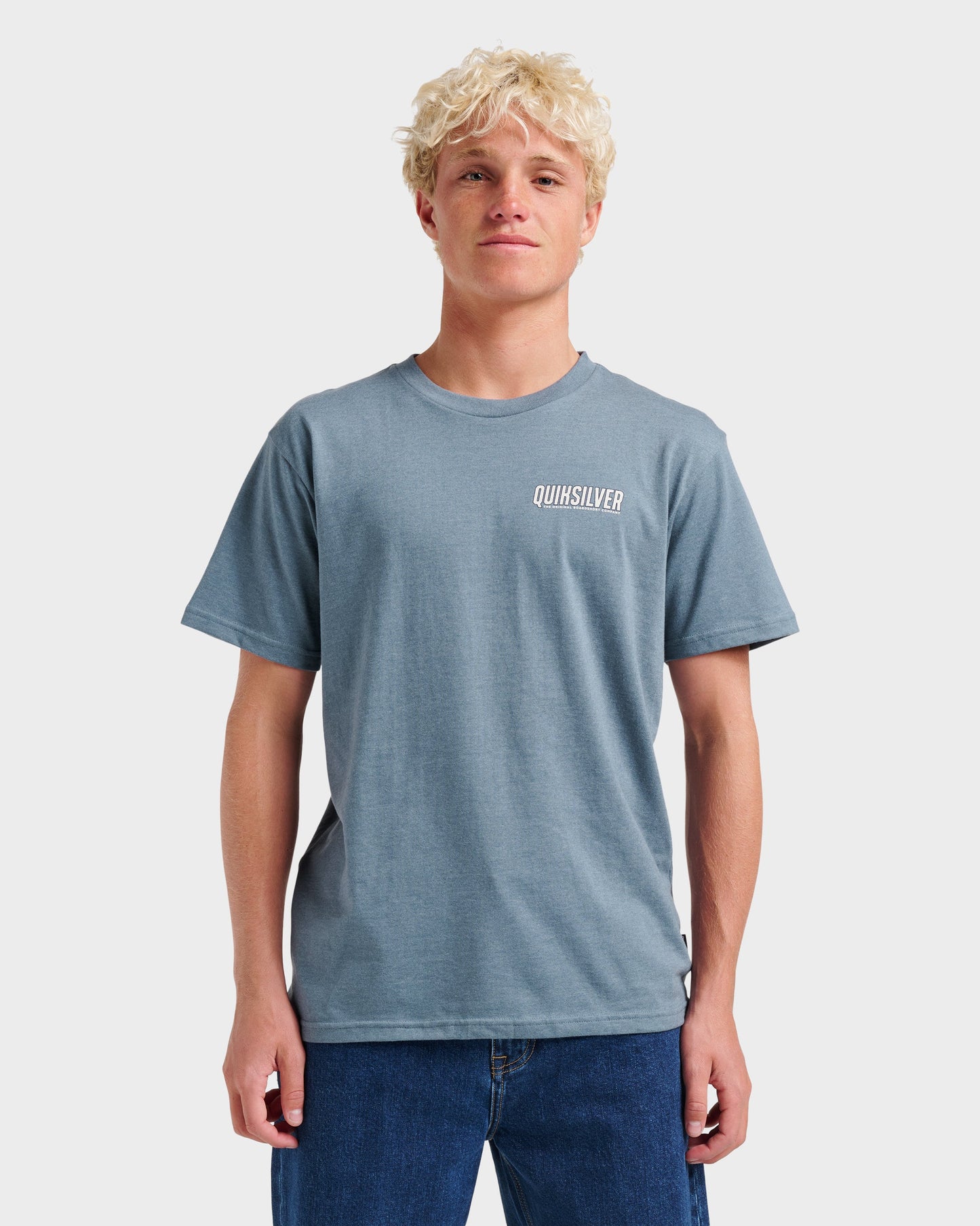 Ride Side Up Classic T-shirt - China Blue Heather China Blue Heather Quick Silver