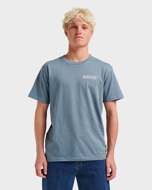 Ride Side Up Classic T-shirt - China Blue Heather China Blue Heather Quick Silver