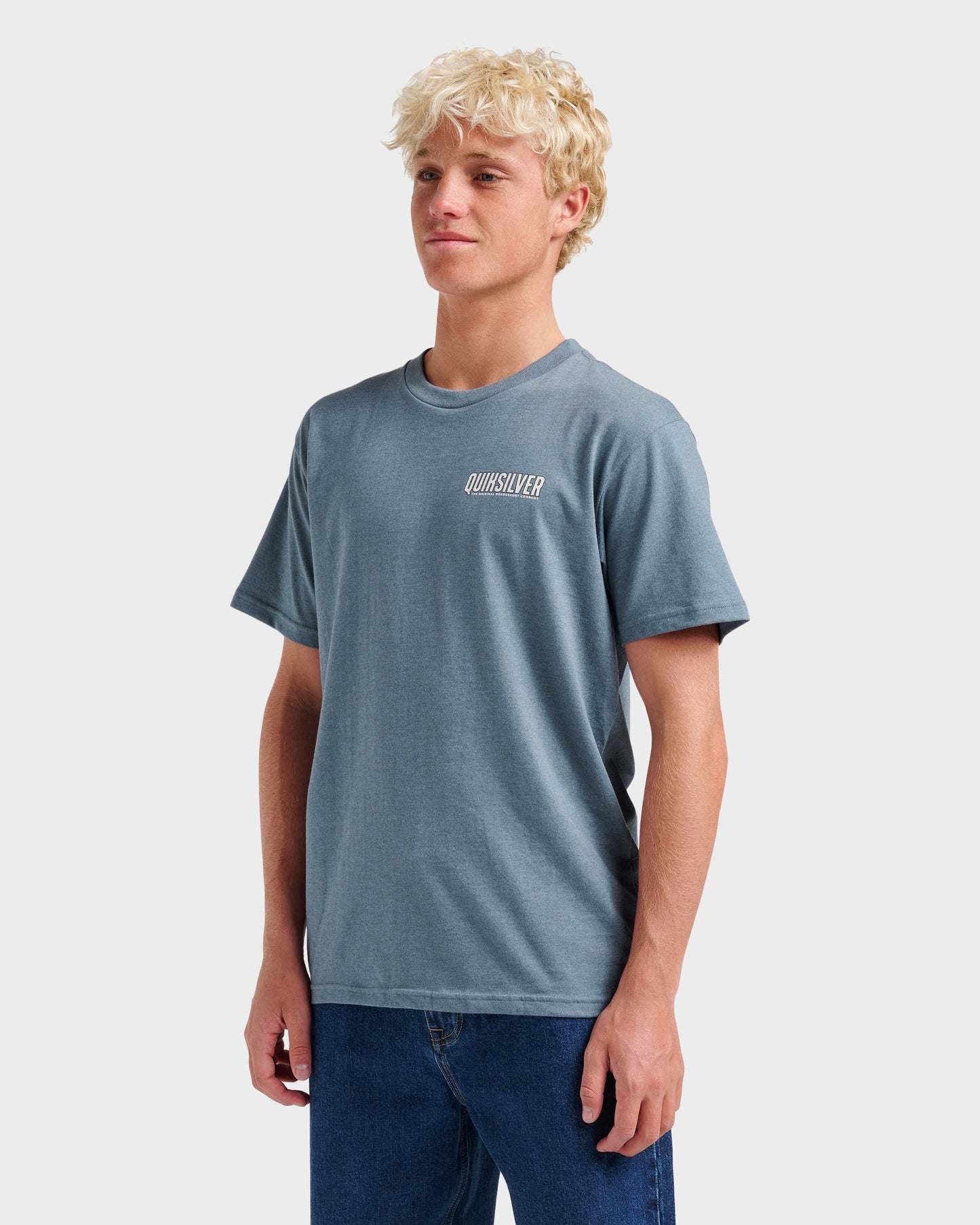Ride Side Up Classic T-shirt - China Blue Heather China Blue Heather Quick Silver