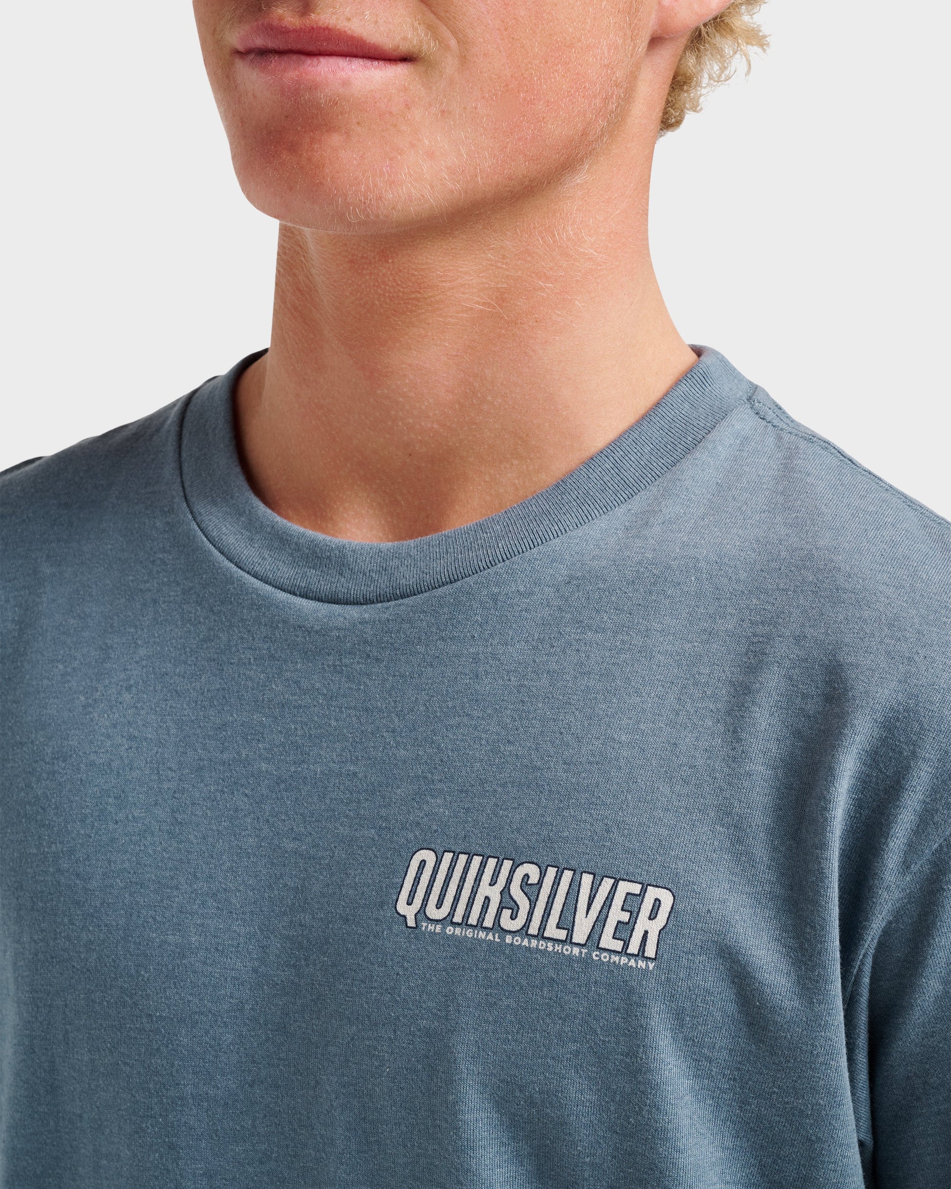 Ride Side Up Classic T-shirt - China Blue Heather China Blue Heather Quick Silver
