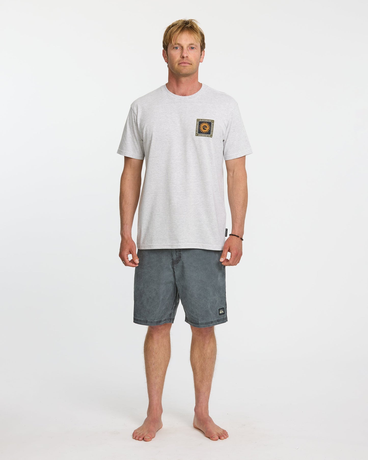 Sun Roots Organic Heather T-Shirt - Charcoal Heather Charcoal Heather Quick Silver