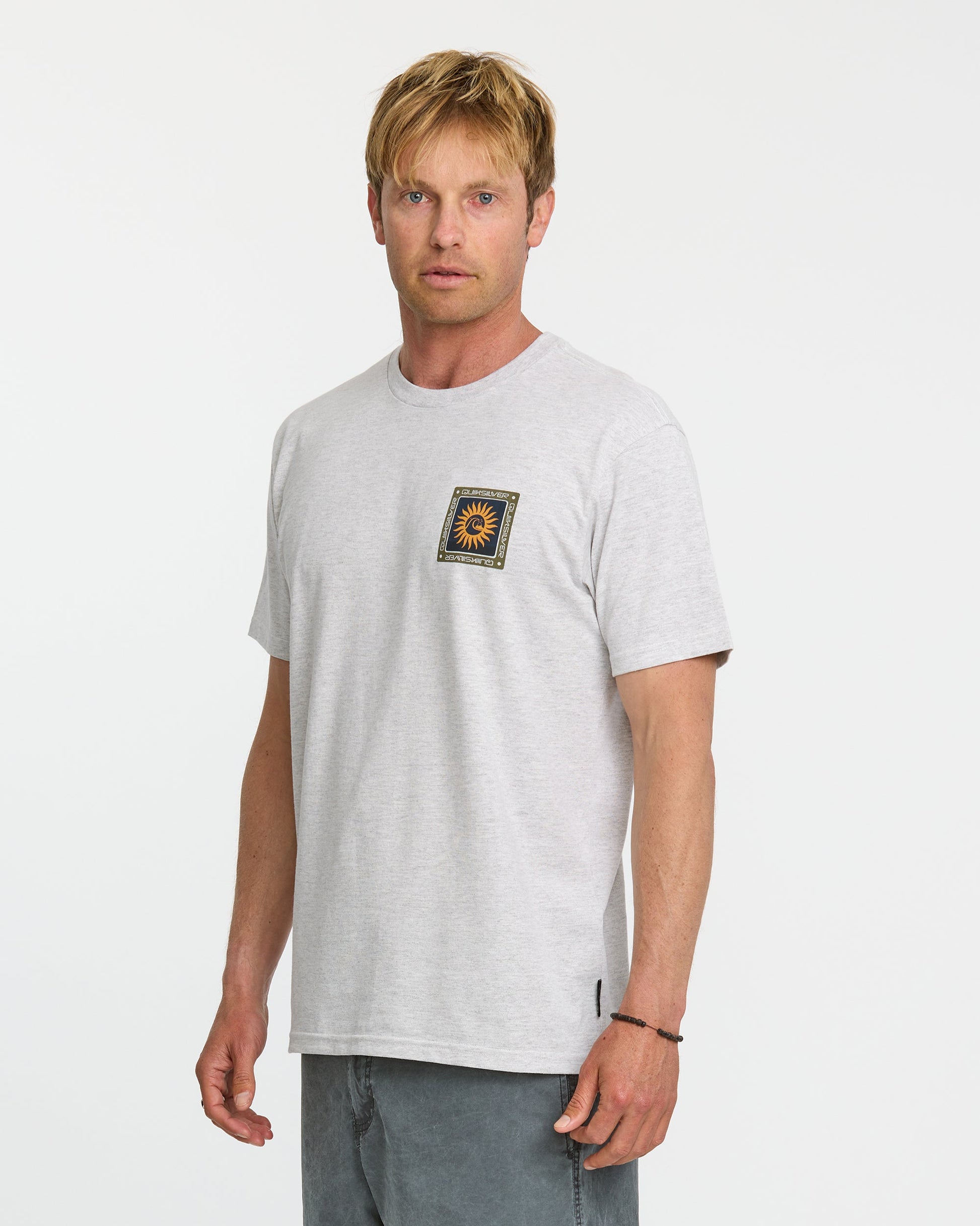 Sun Roots Organic Heather T-Shirt - Charcoal Heather Charcoal Heather Quick Silver