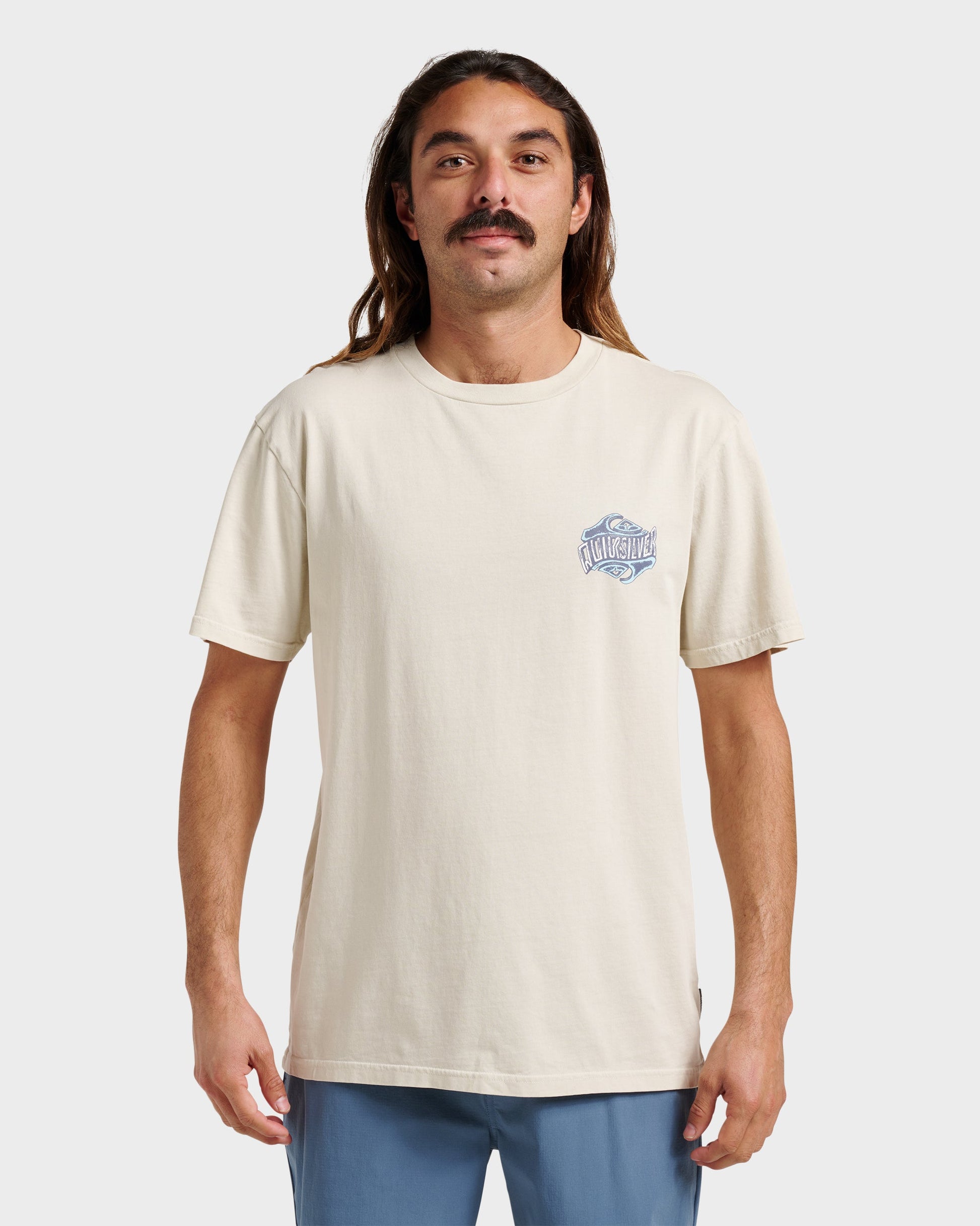 Three Deeppigment Dye T-Shirt - Moonstruck Moonstruck Quick Silver