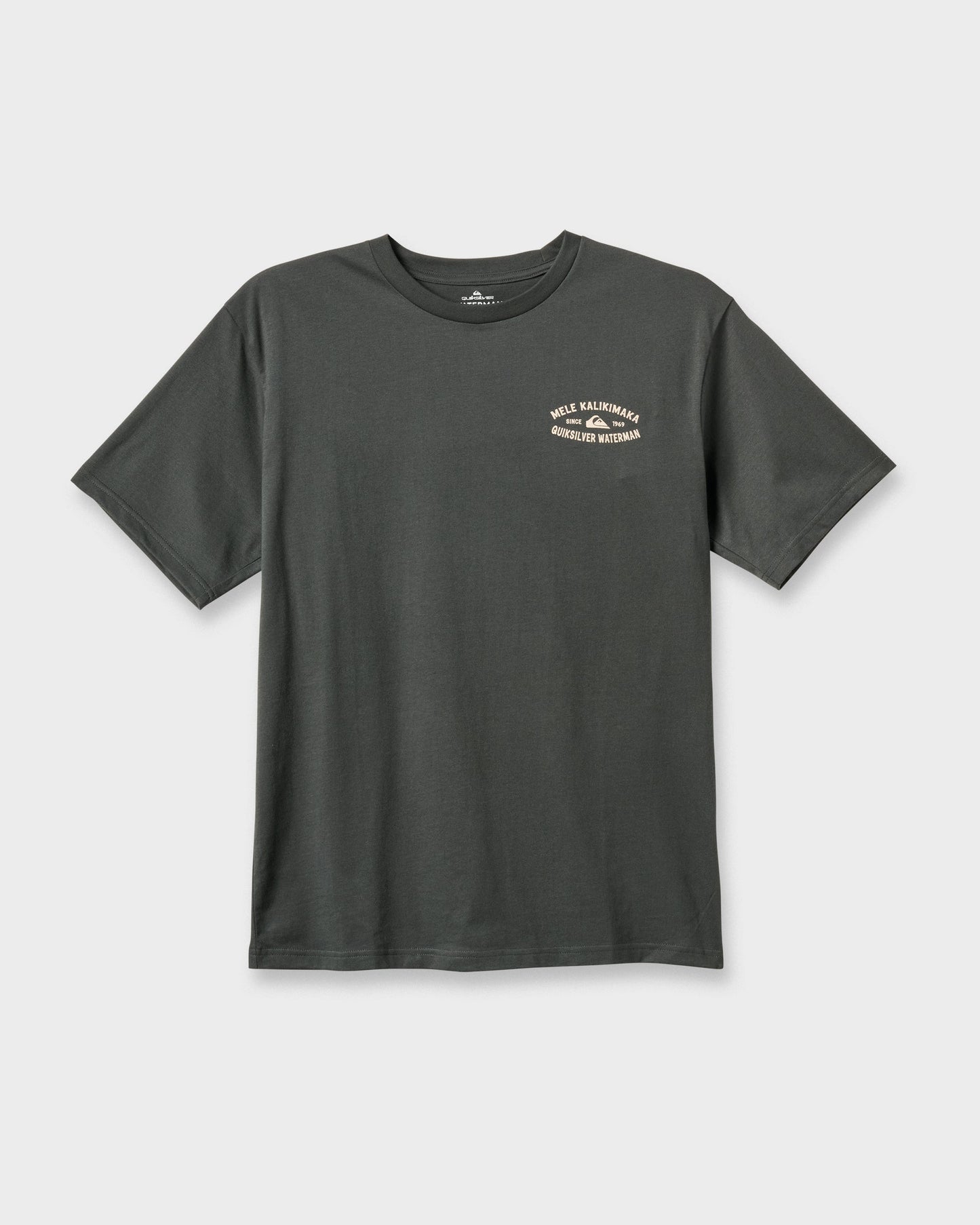 Waterman Tiki Holiday Classic T-shirt - Phantom Phantom Quick Silver