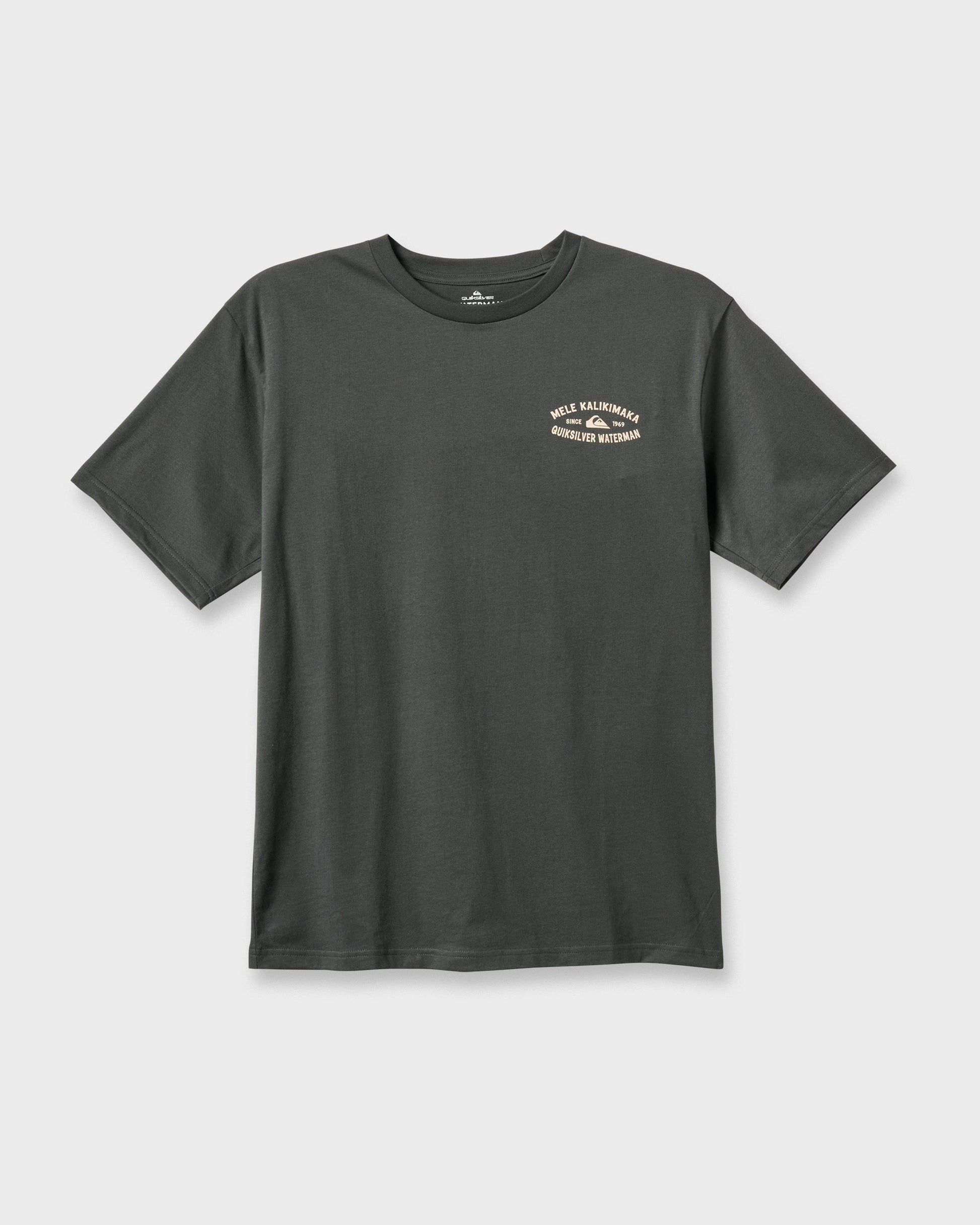 Waterman Tiki Holiday Classic T-shirt - Phantom Phantom Quick Silver