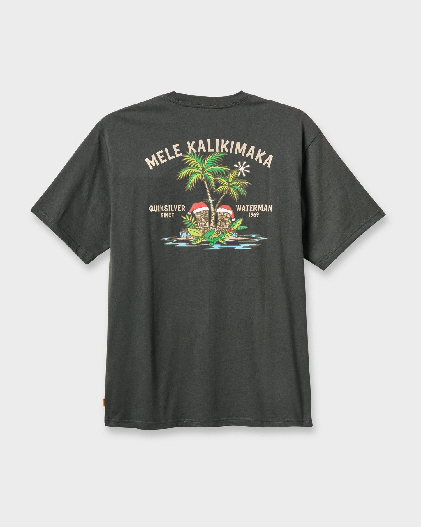 Waterman Tiki Holiday Classic T-shirt - Phantom Phantom Quick Silver