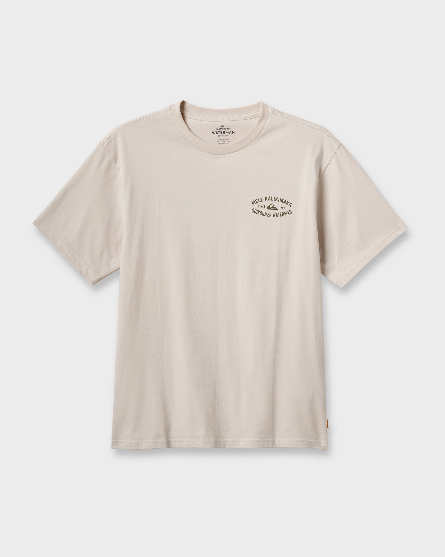 Waterman Tiki Holiday Classic T-shirt - Moonbeam Moonbeam Quick Silver