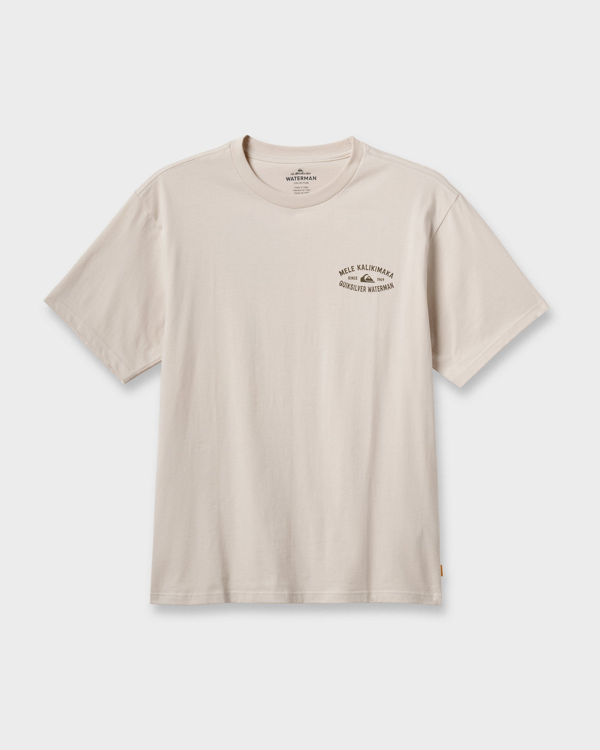 Waterman Tiki Holiday Classic T-shirt - Moonbeam Moonbeam Quick Silver