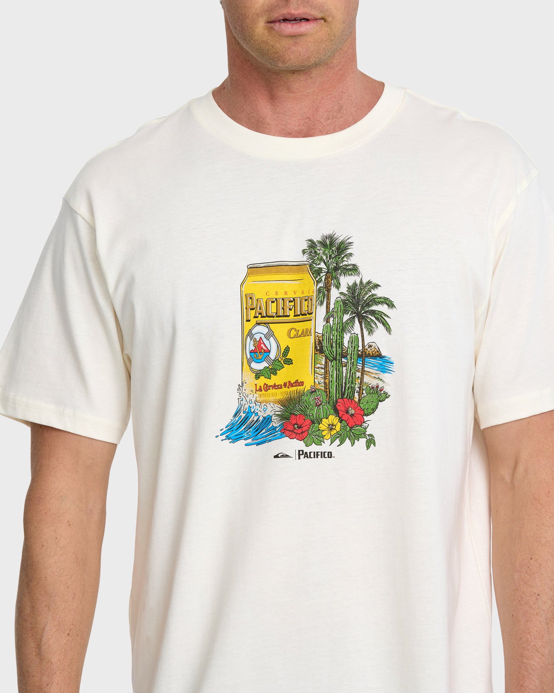 Quiksilver x Pacifico Sunstroke T-Shirt - Tofu Tofu Quick Silver