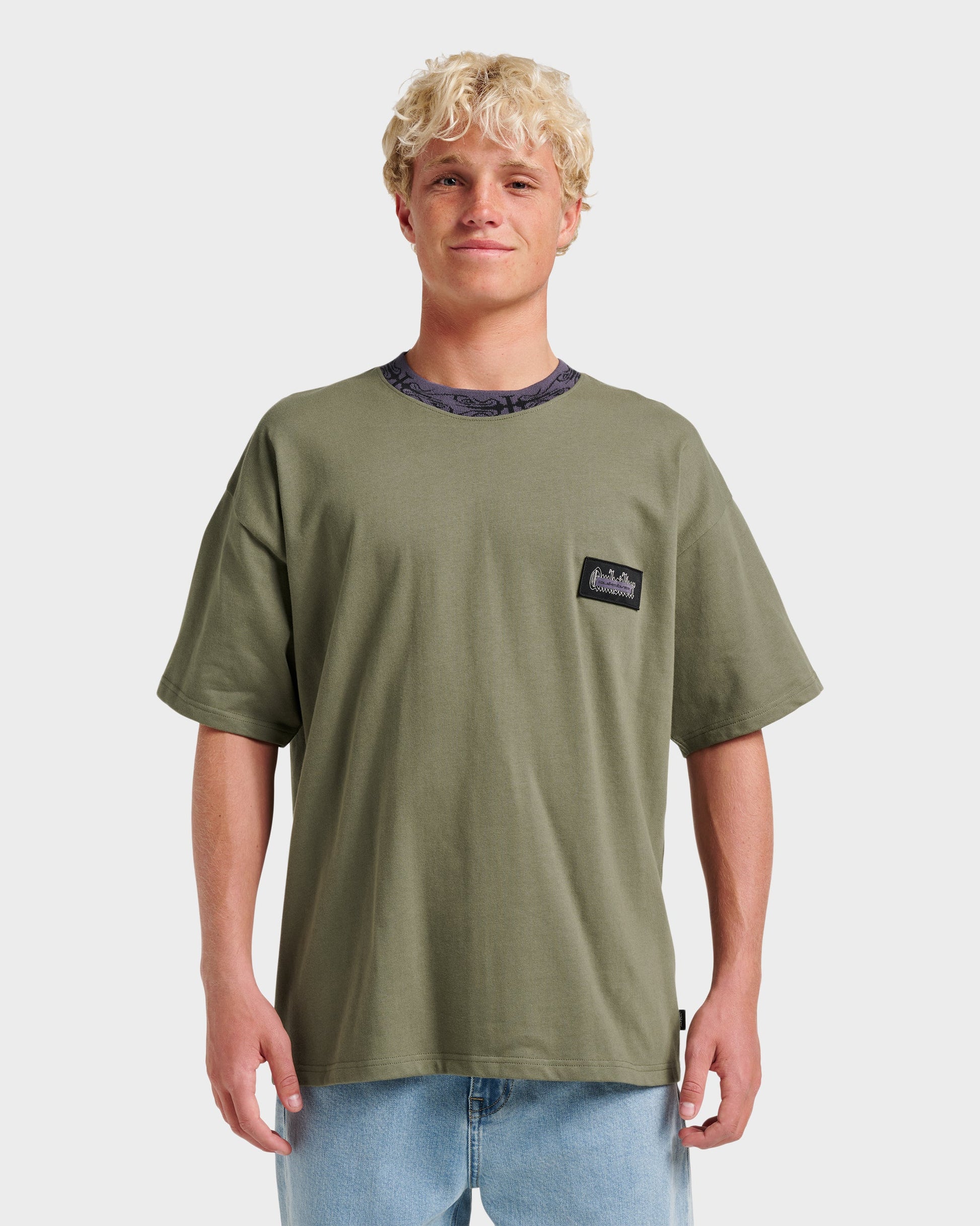 Mercury Ringer T-shirt - Dusty Olive Dusty Olive Quick Silver