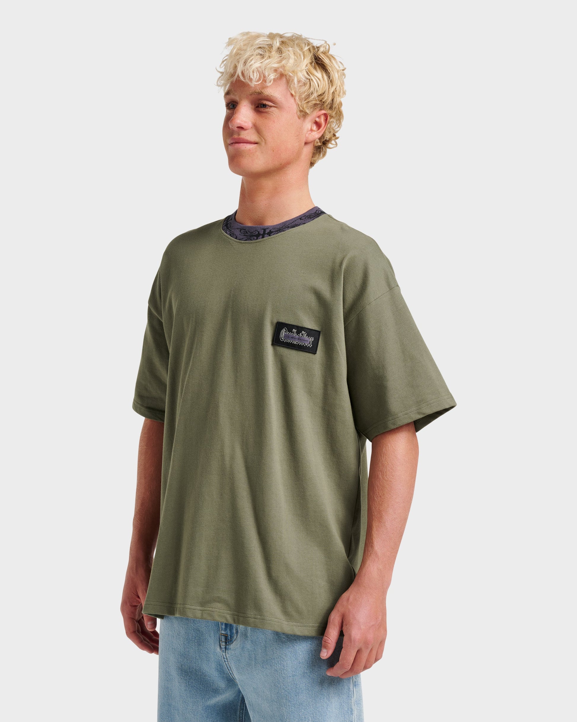 Mercury Ringer T-shirt - Dusty Olive Dusty Olive Quick Silver
