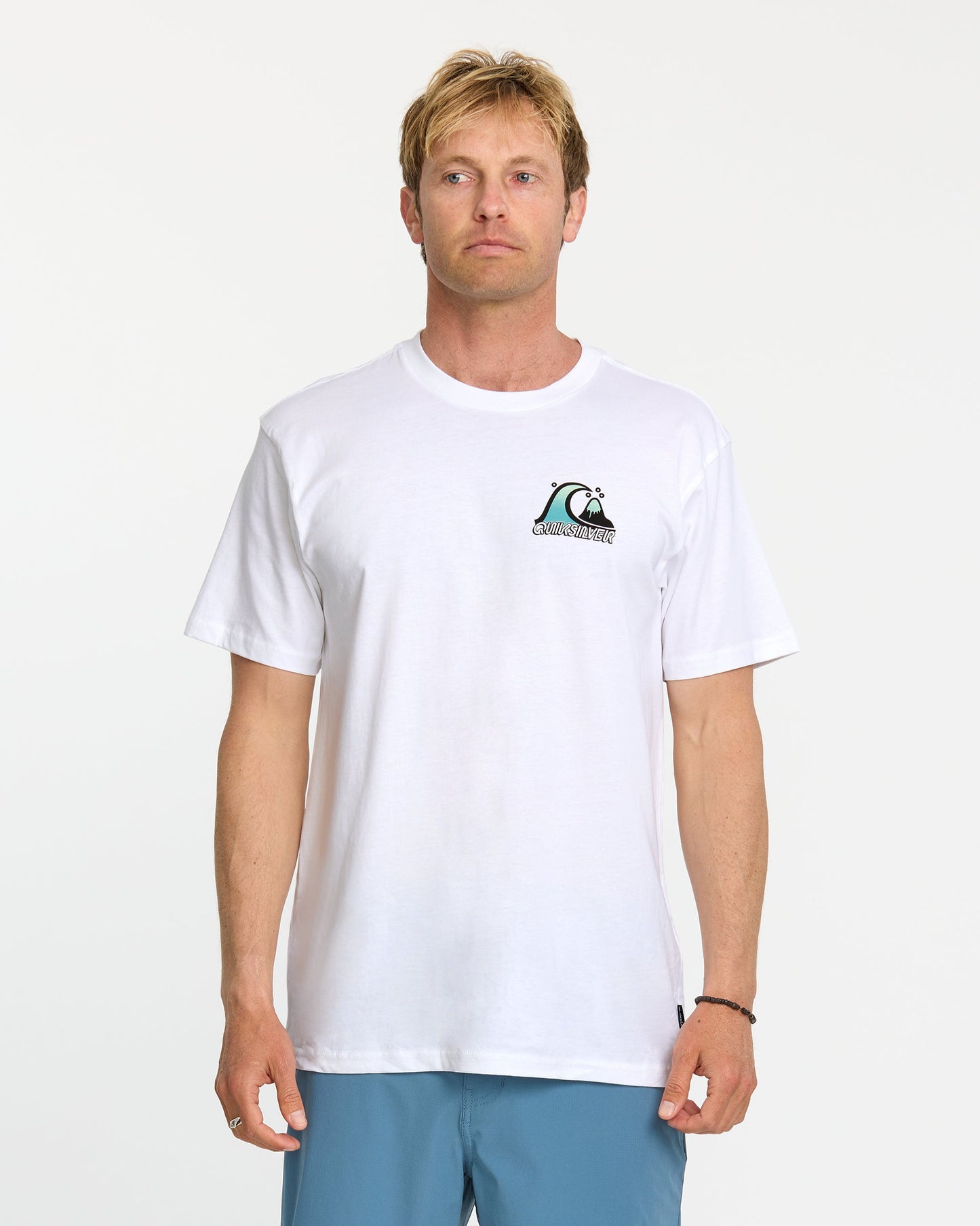 Bubble Fade T-Shirt - White White Quick Silver