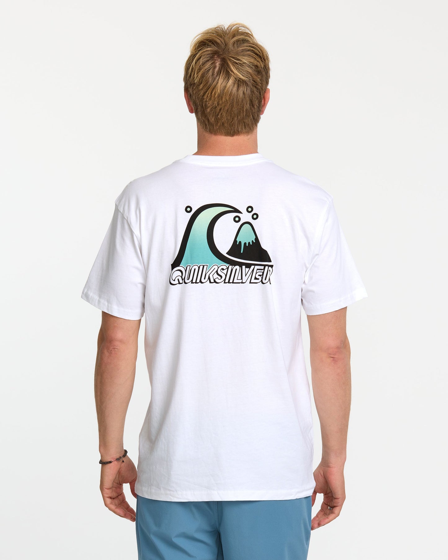 Bubble Fade T-Shirt - White White Quick Silver