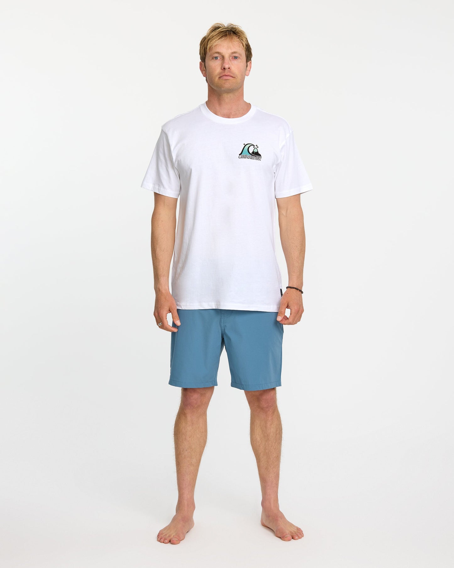 Bubble Fade T-Shirt - White White Quick Silver