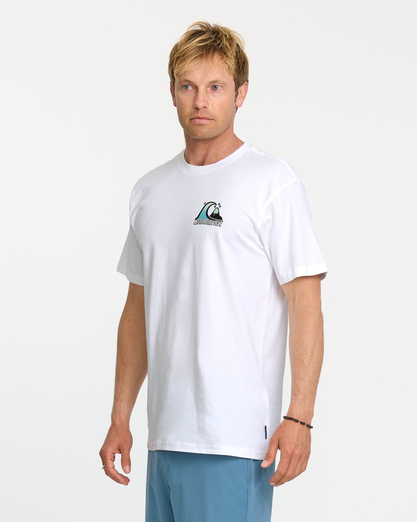 Bubble Fade T-Shirt - White White Quick Silver