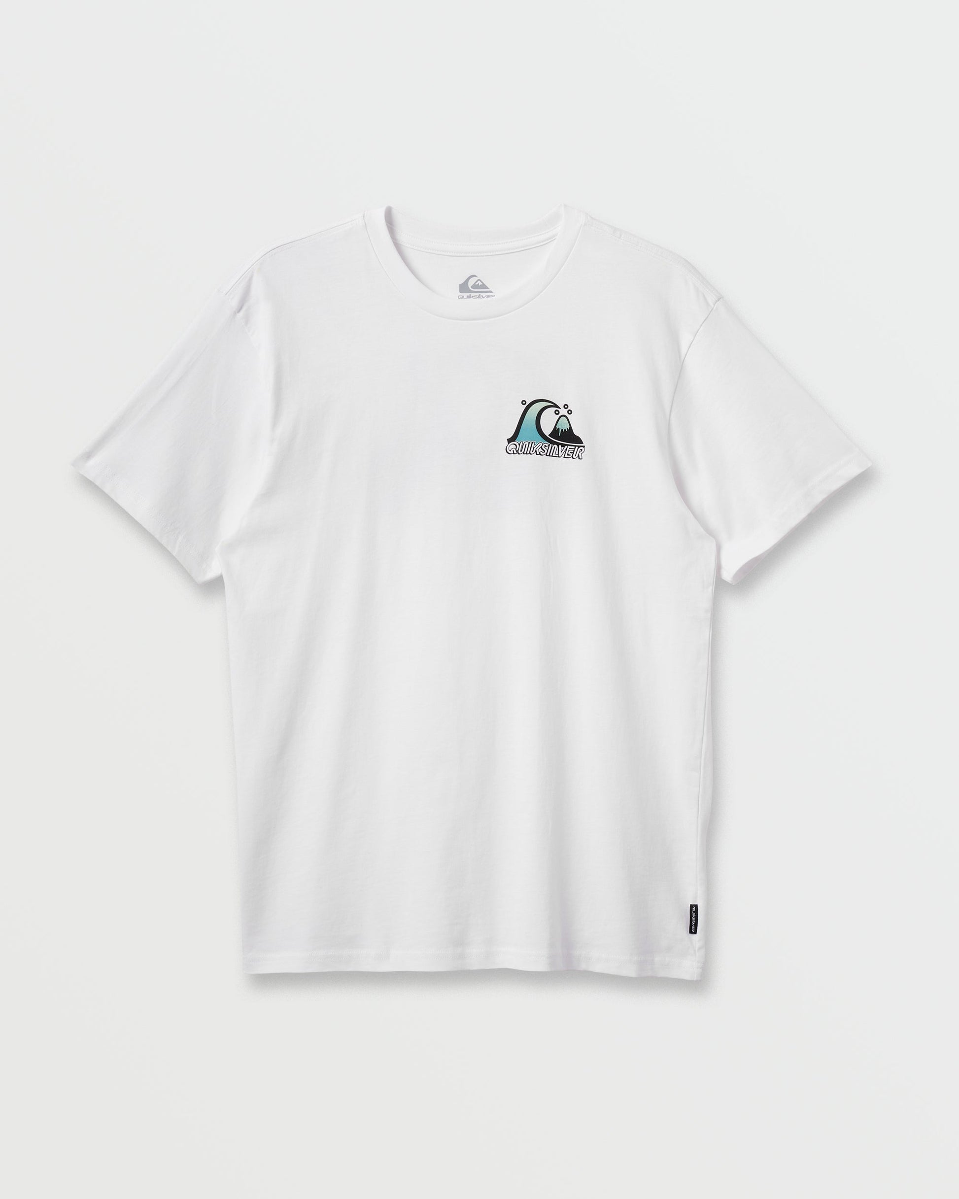 Bubble Fade T-Shirt - White White Quick Silver