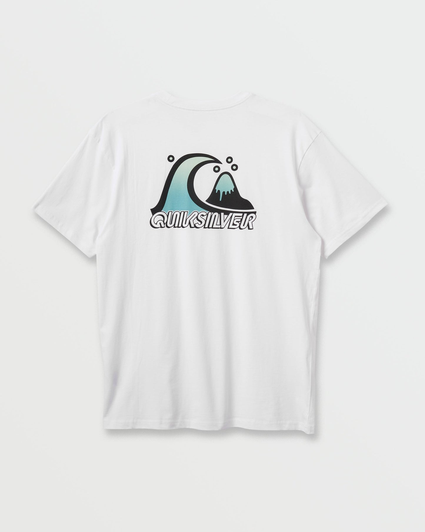 Bubble Fade T-Shirt - White White Quick Silver