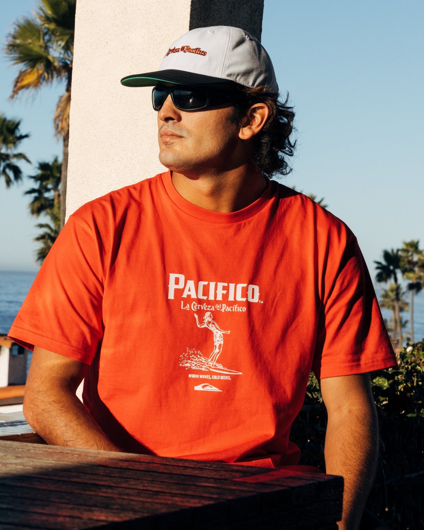 Quiksilver x Pacifico Baja Arch T-Shirt - Red Red Quick Silver