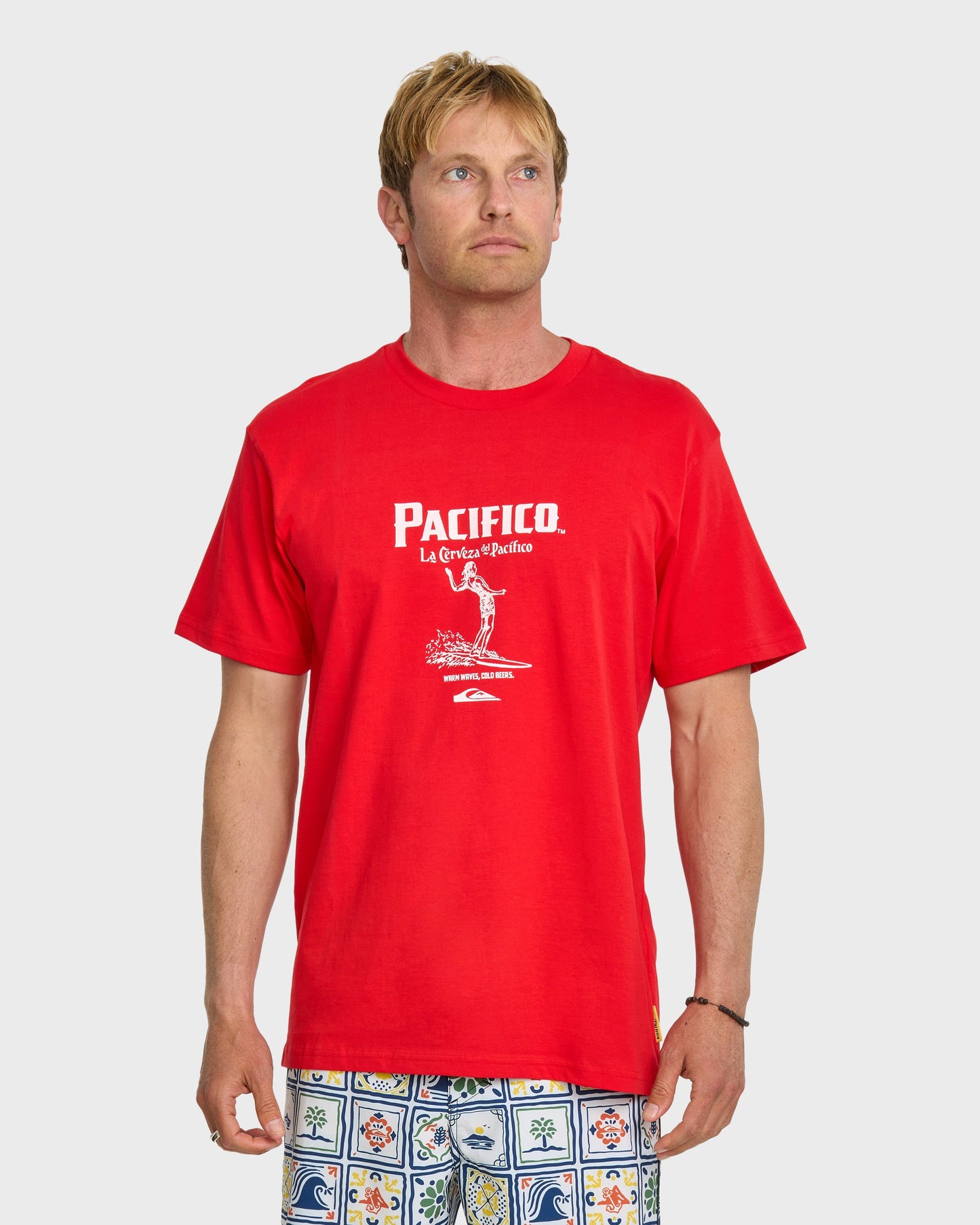Quiksilver x Pacifico Baja Arch T-Shirt - Red Red Quick Silver
