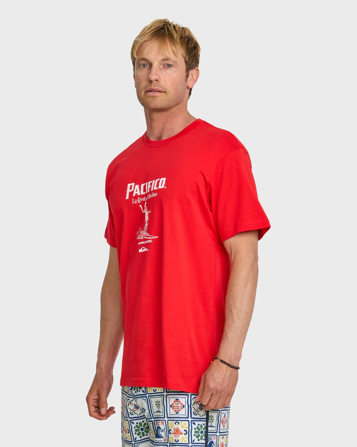 Quiksilver x Pacifico Baja Arch T-Shirt - Red Red Quick Silver
