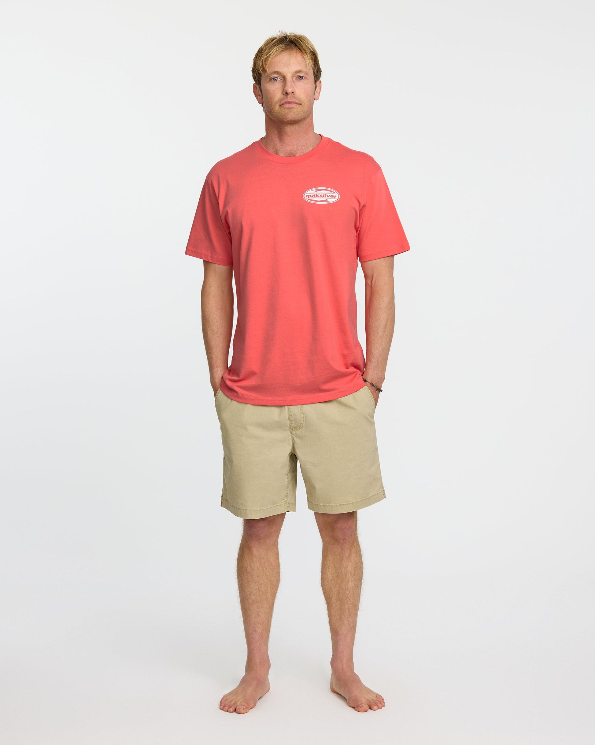 2000S Boarding T-Shirt - Coral Coral Quick Silver