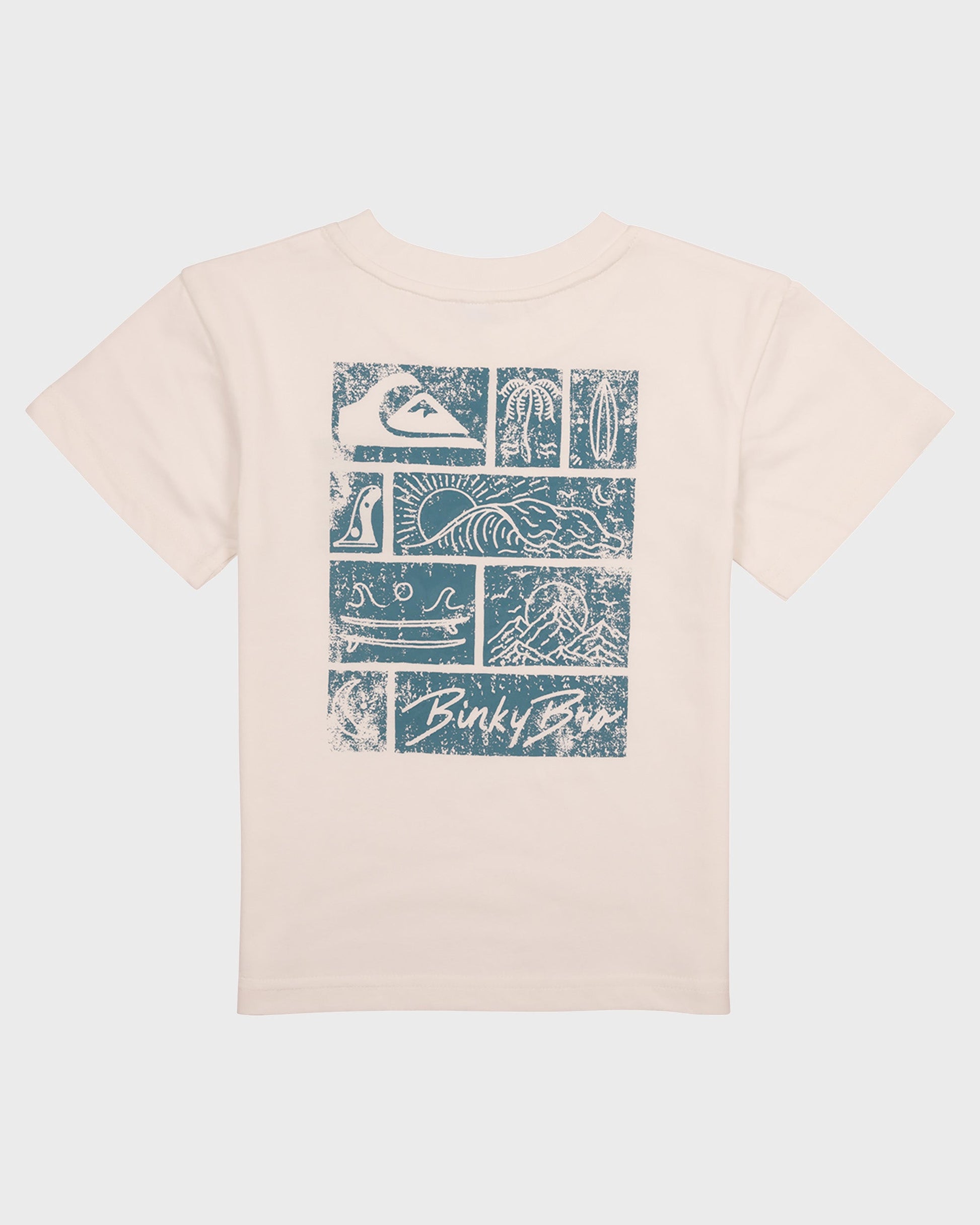 BinkyBro x Quiksilver Sketch T-Shirt Cream Quick Silver