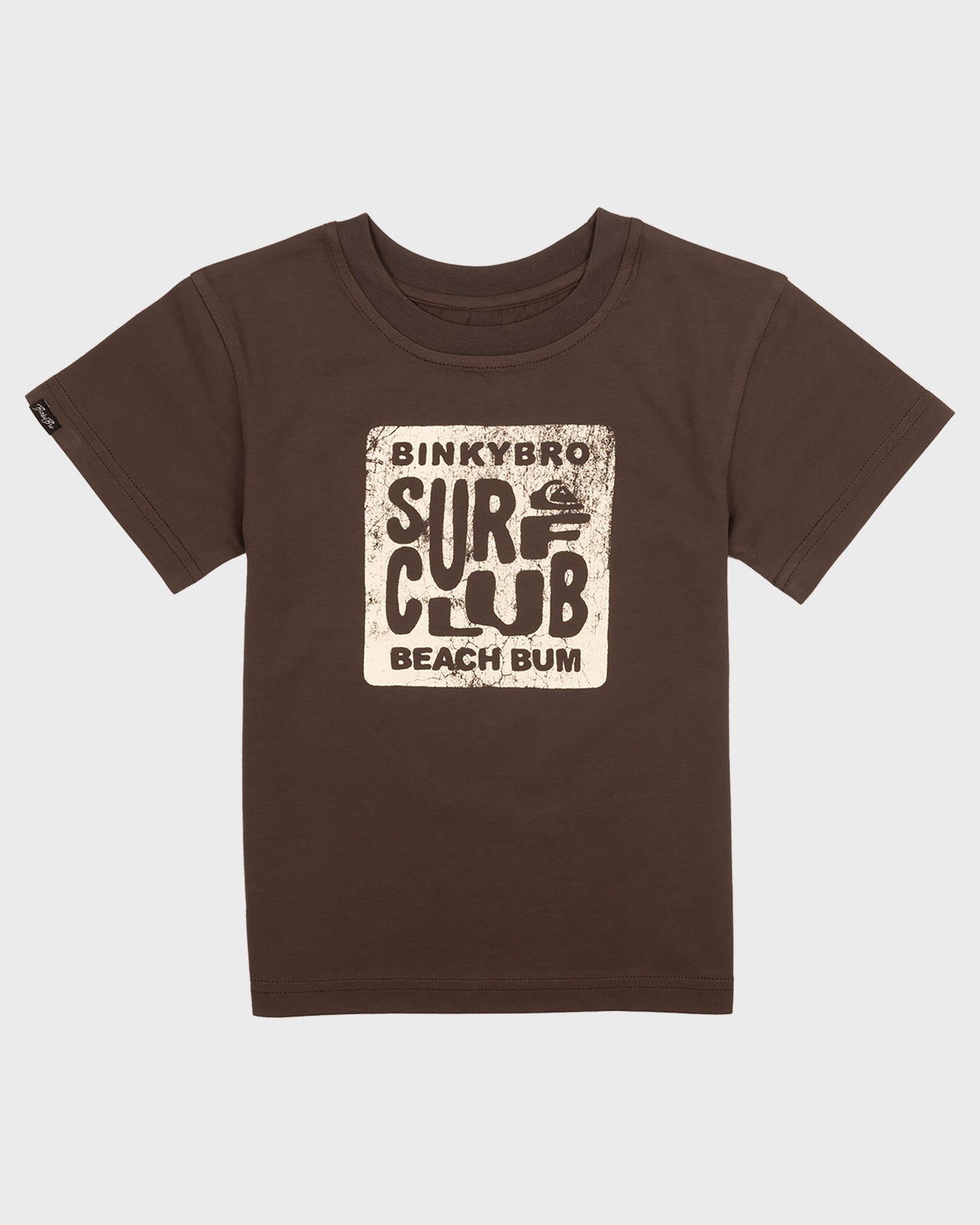 BinkyBro x Quiksilver Surf Club T-Shirt Brown Quick Silver