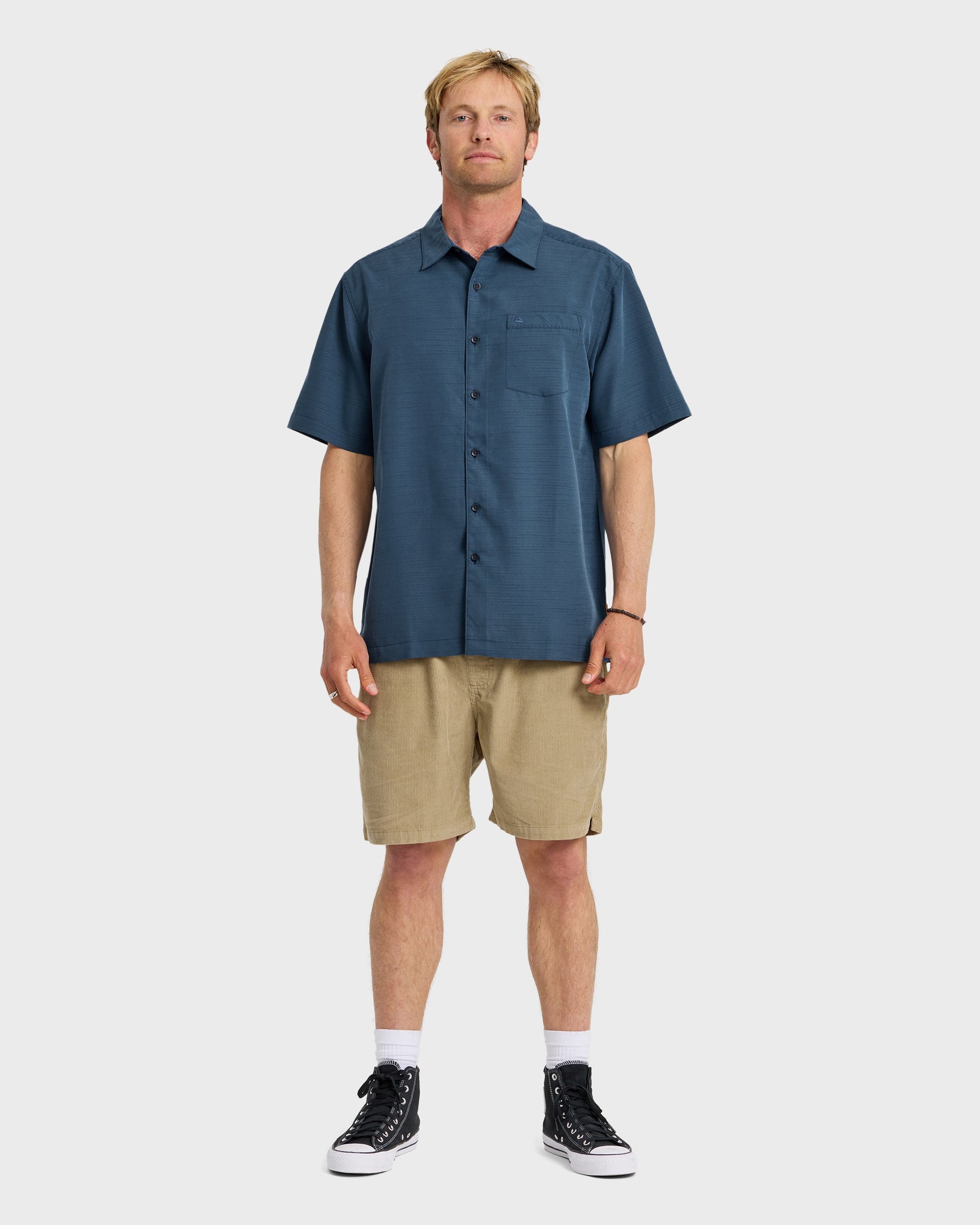 Waterman Centinela Premium Anti-Wrinkle Shirt - Navy Navy Quick Silver