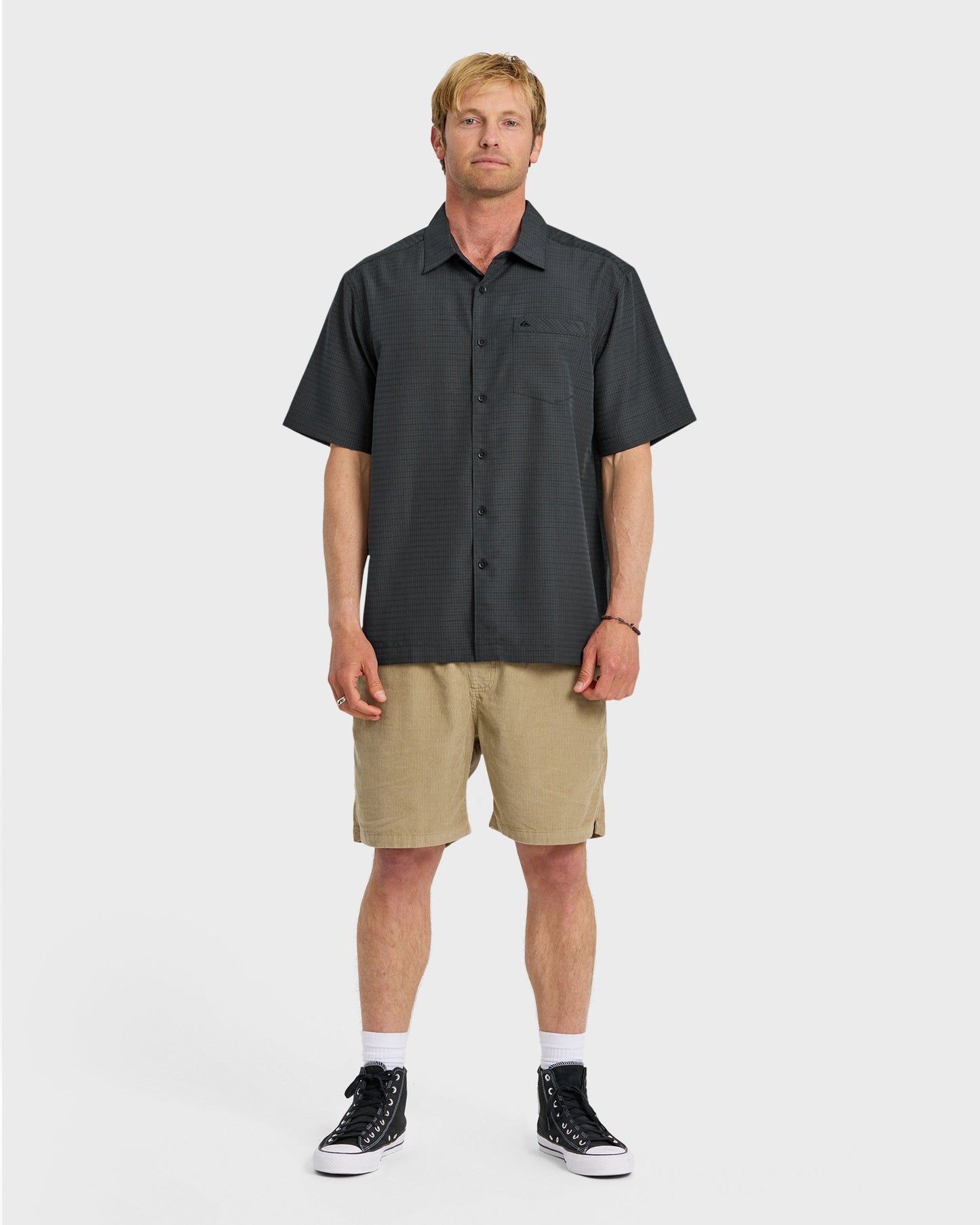 Waterman Centinela Premium Anti-Wrinkle Shirt - Black Black Quick Silver