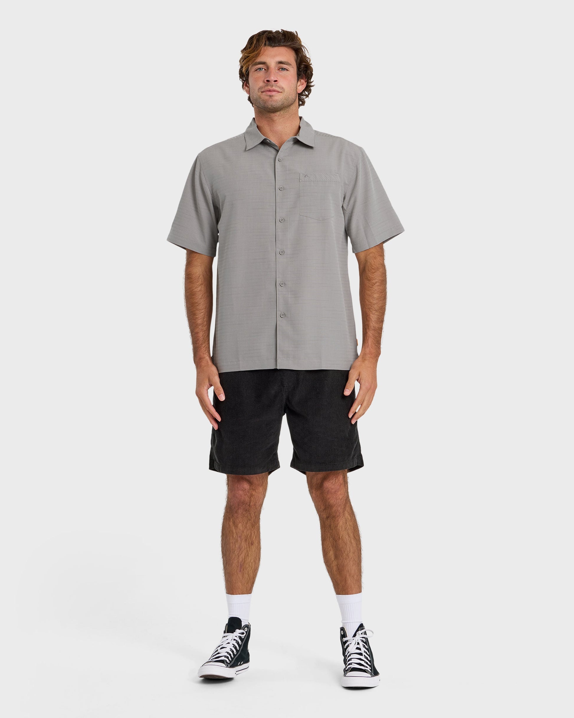 Waterman Centinela Premium Anti-Wrinkle Shirt - Grey Grey Quick Silver