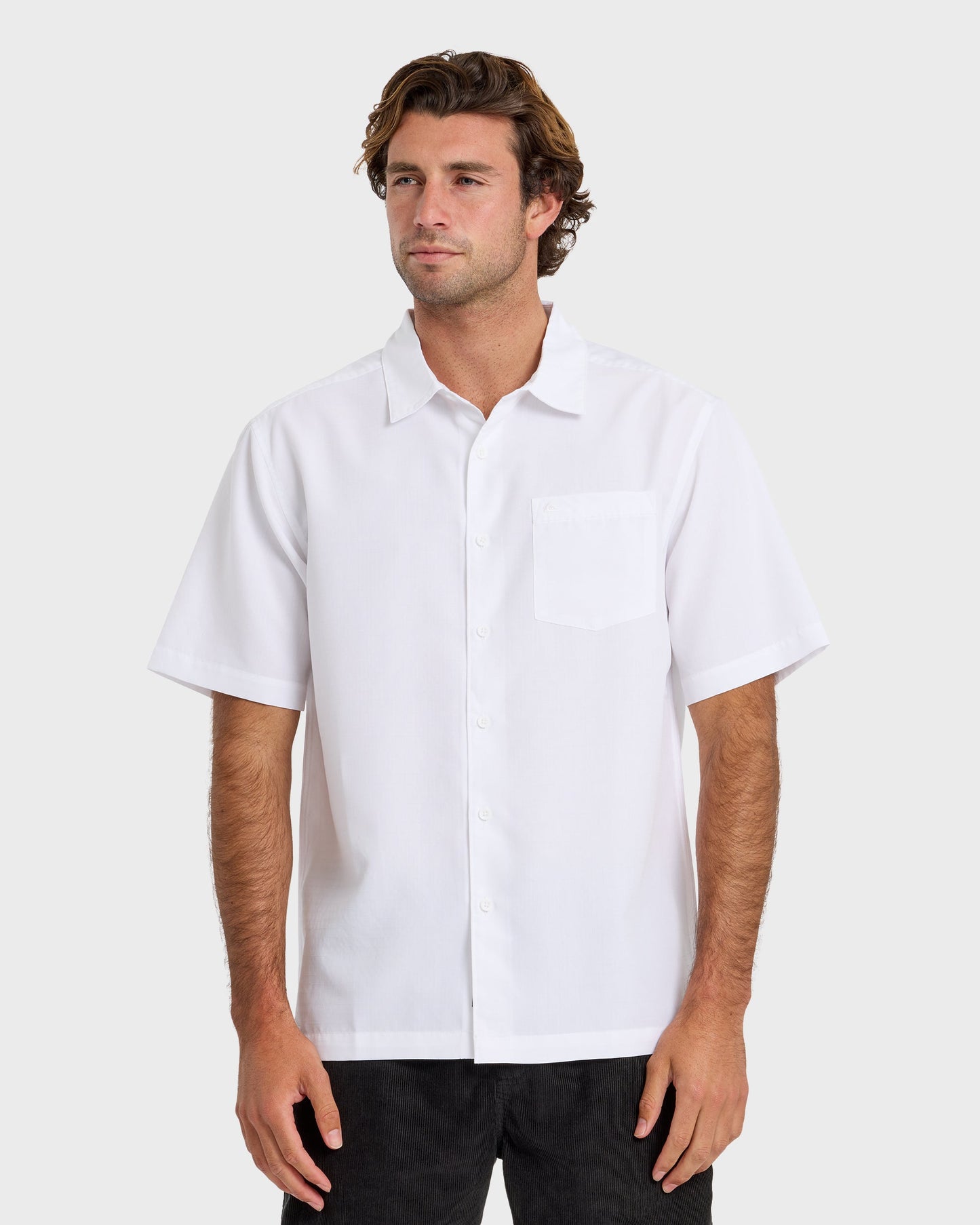 Waterman Centinela Premium Anti-Wrinkle Shirt - White White Quick Silver